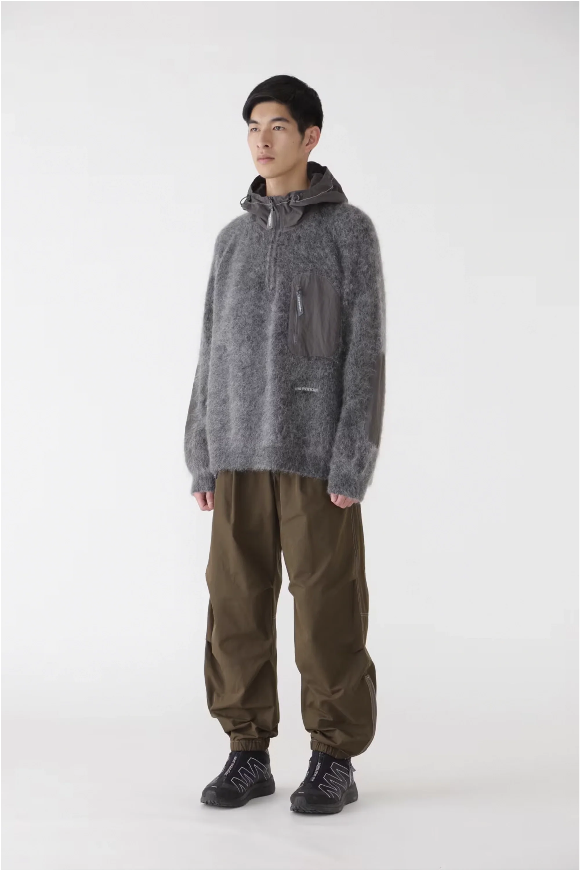 Mohair Wool Knit Hoodie - Image 5