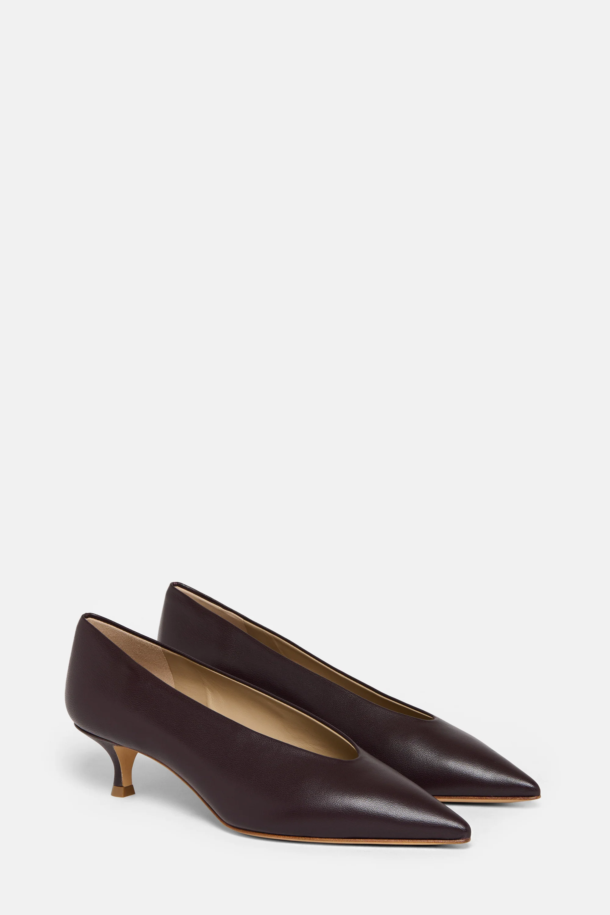 Plum Babouche Kitten Heel - Image 2
