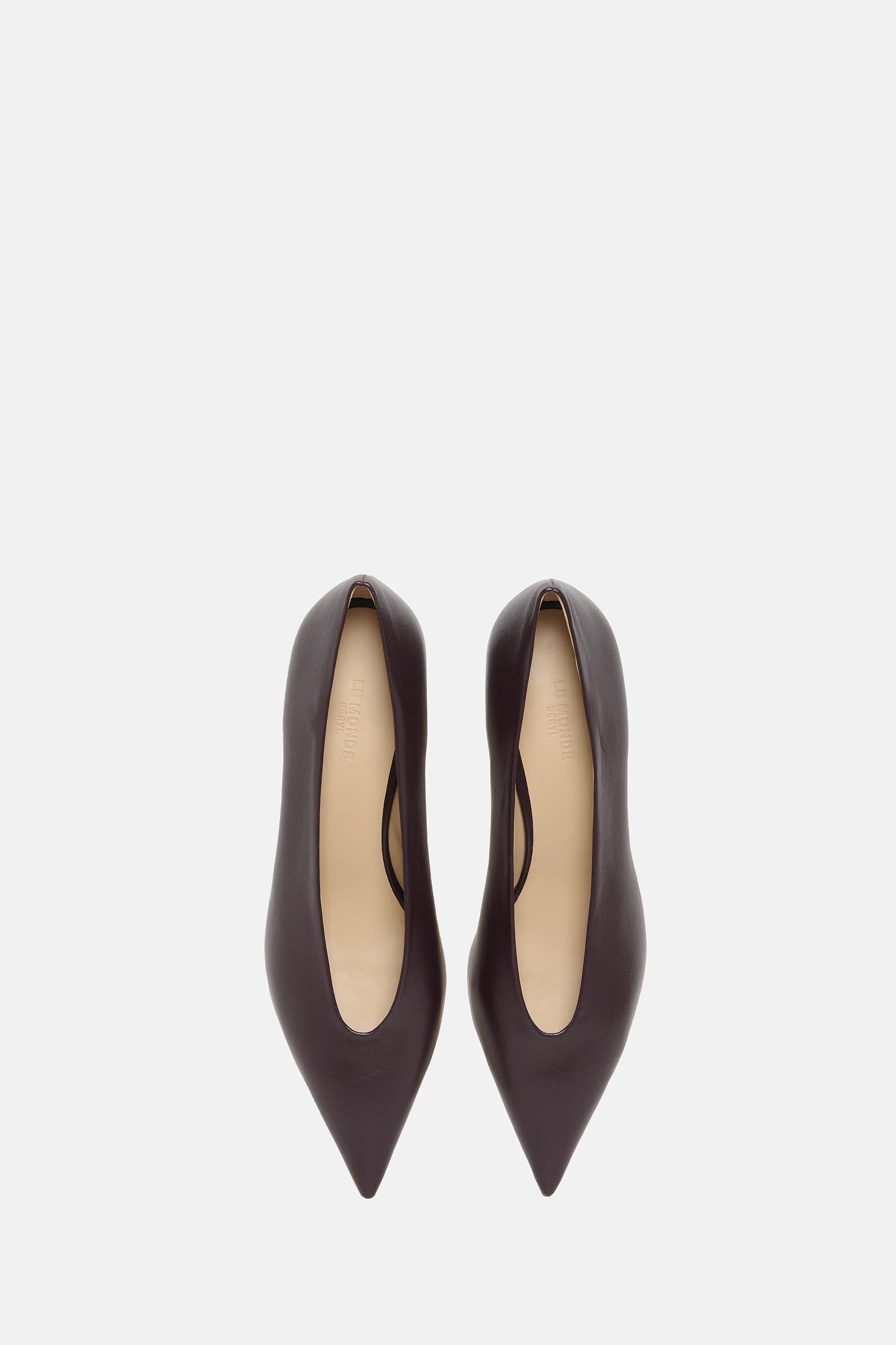 Plum Babouche Kitten Heel - Image 3