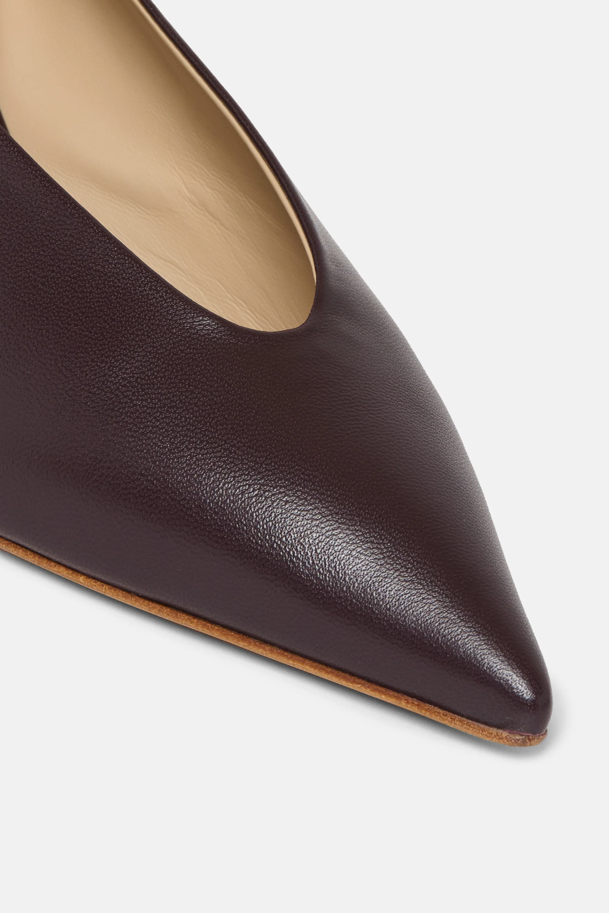 Plum Babouche Kitten Heel - Image 4