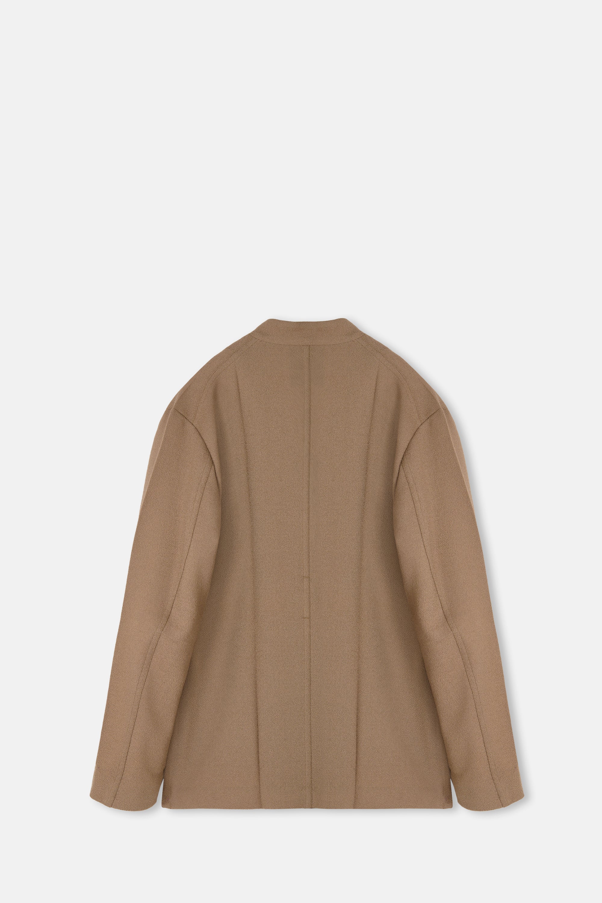 Beige Origami Jacket No Lapel - Image 3