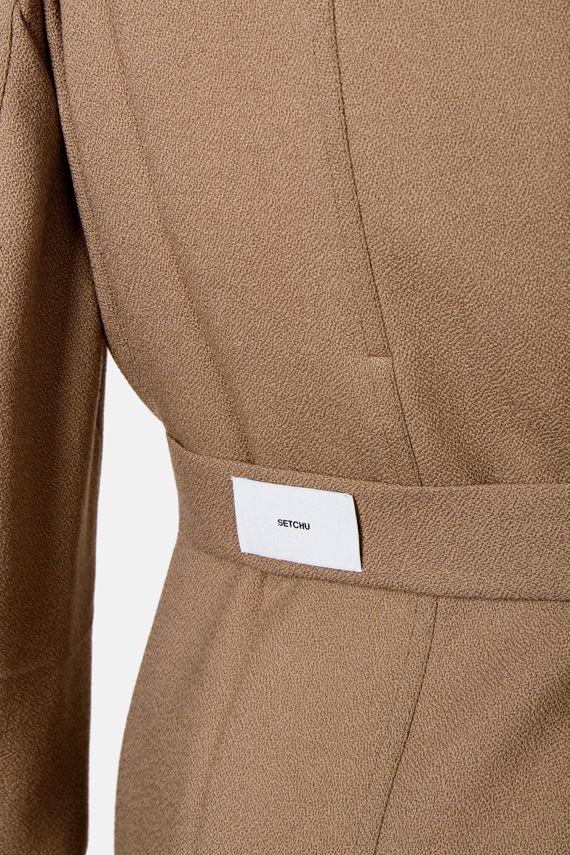 Beige Origami Jacket No Lapel - Image 4
