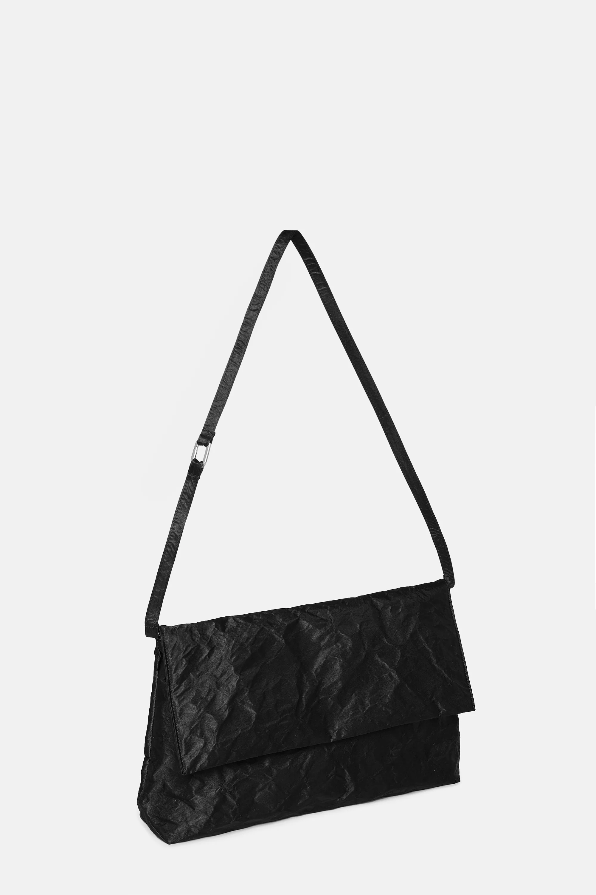 Black Satin Knot Bag - Image 5
