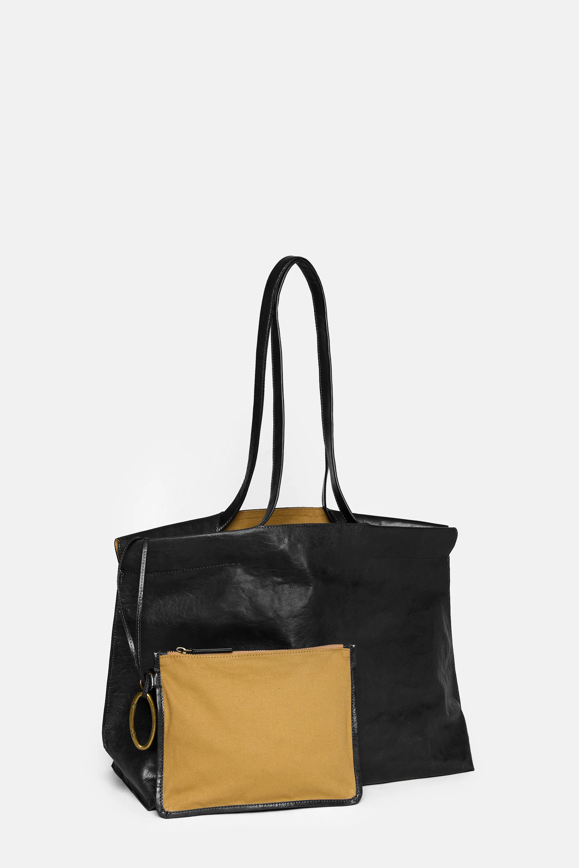 Black Shopper Eastwest Tumbled - Image 3