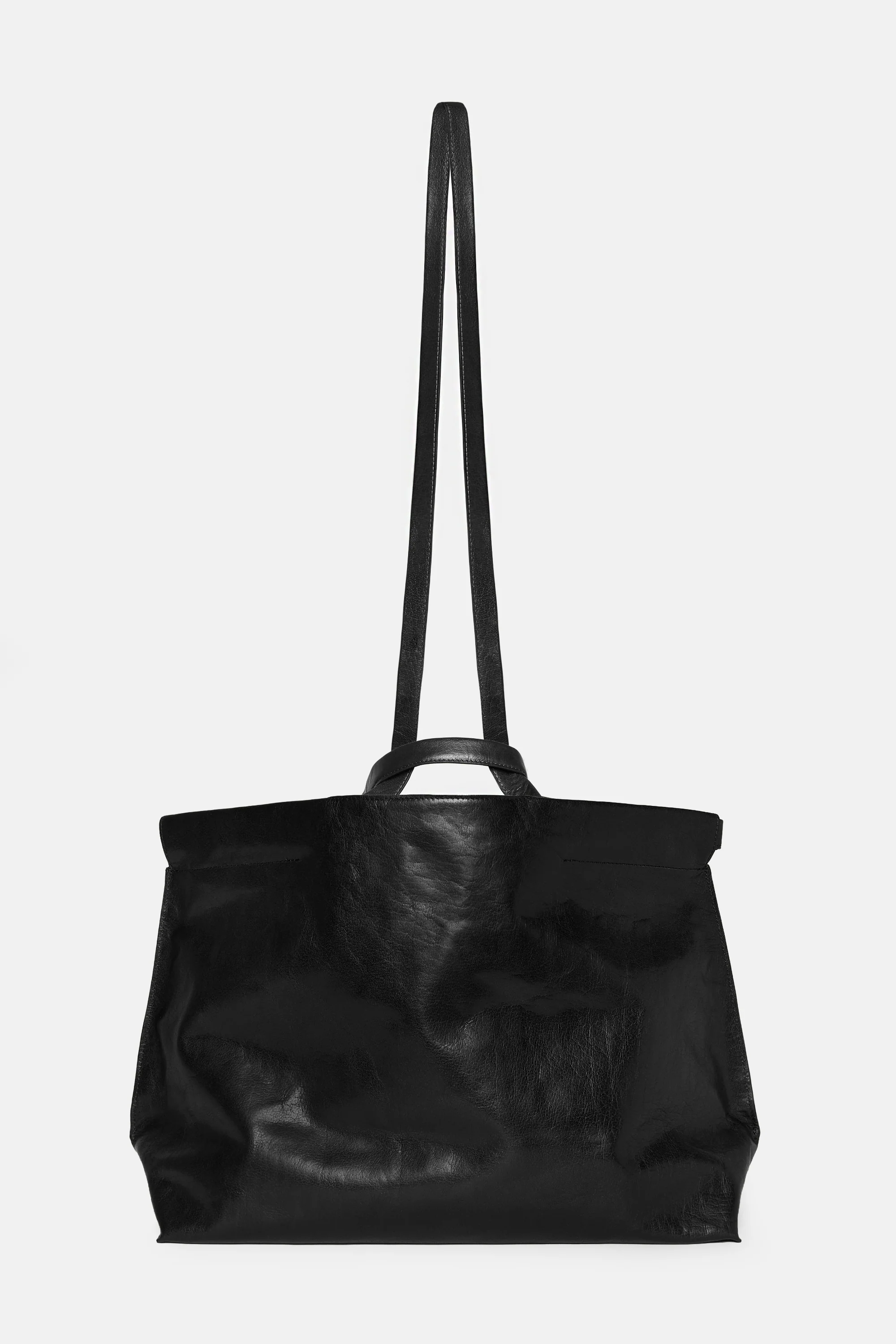 Black Shopper Eastwest Tumbled - Image 4