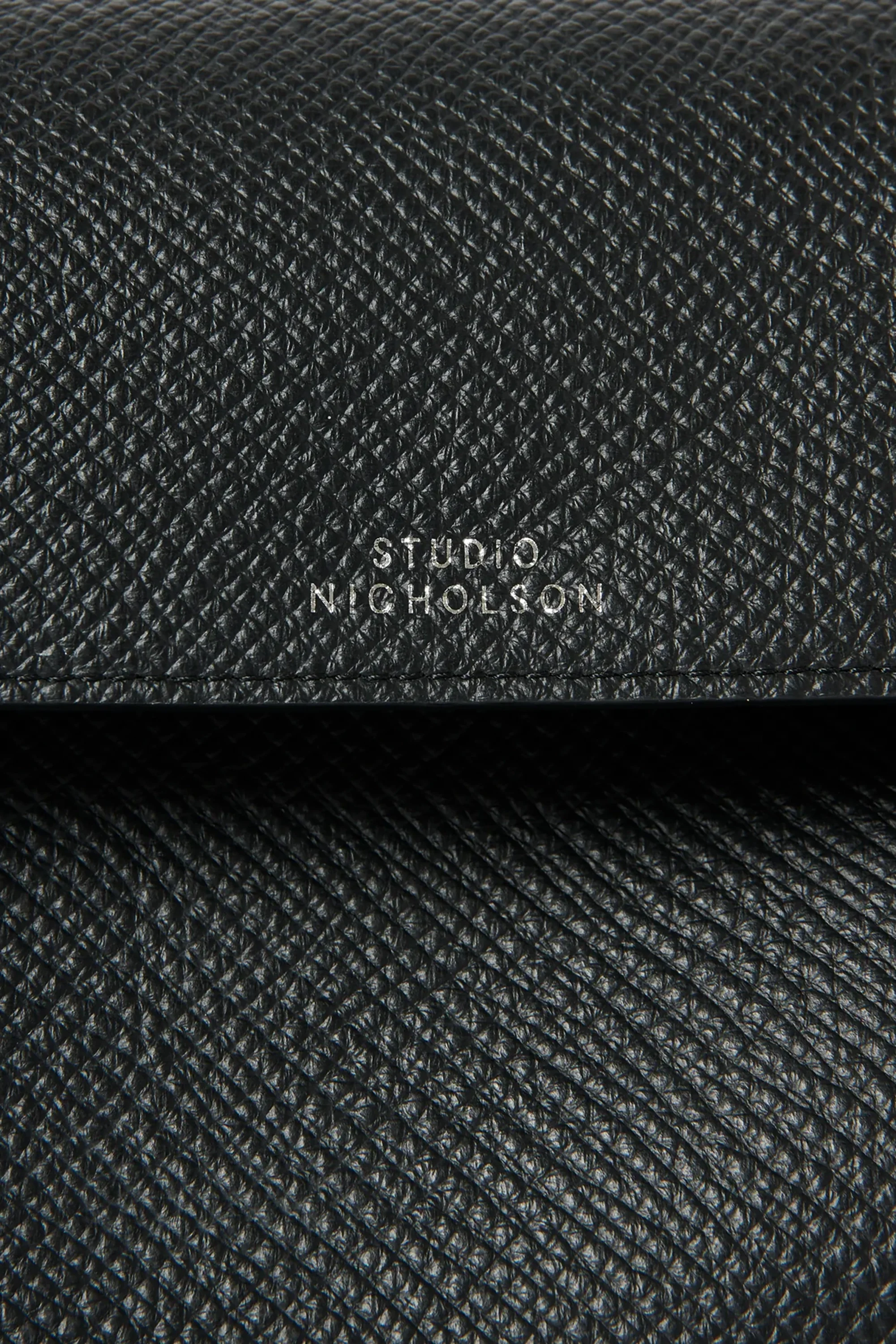 Black Shiboru Leather Bag - Image 5