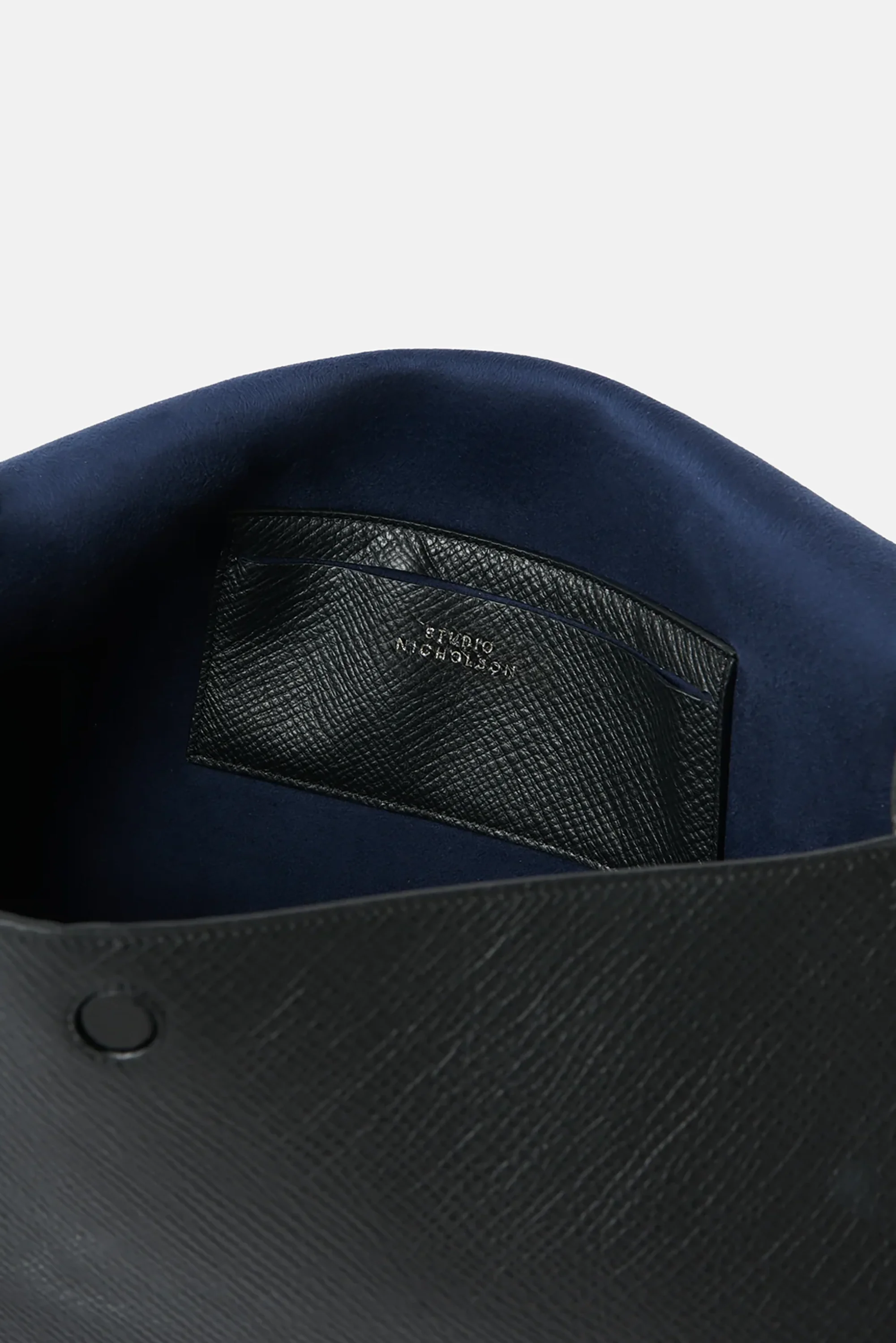 Black Shiboru Leather Bag - Image 6
