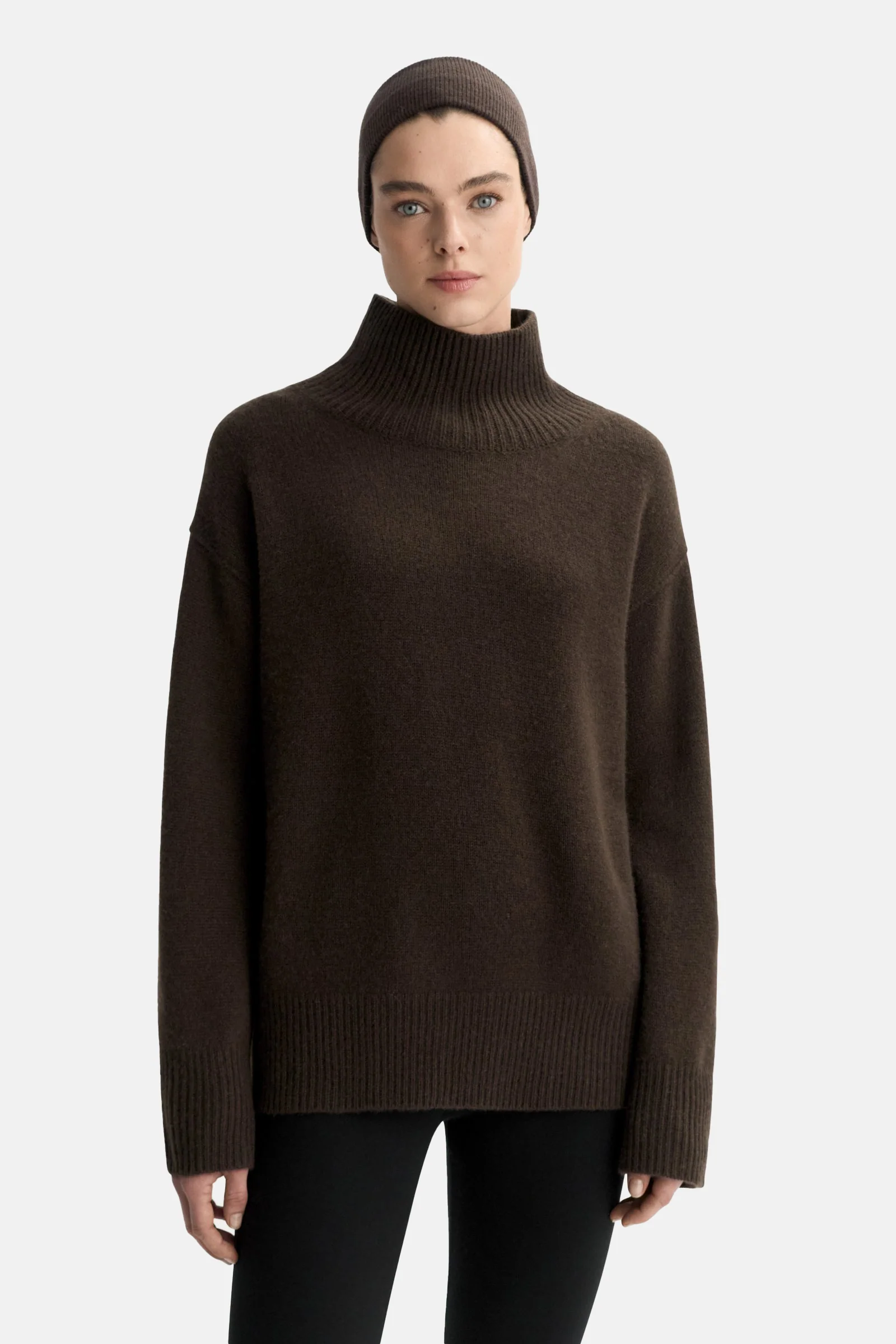 Mocha Boyfriend Turtleneck - Image 3