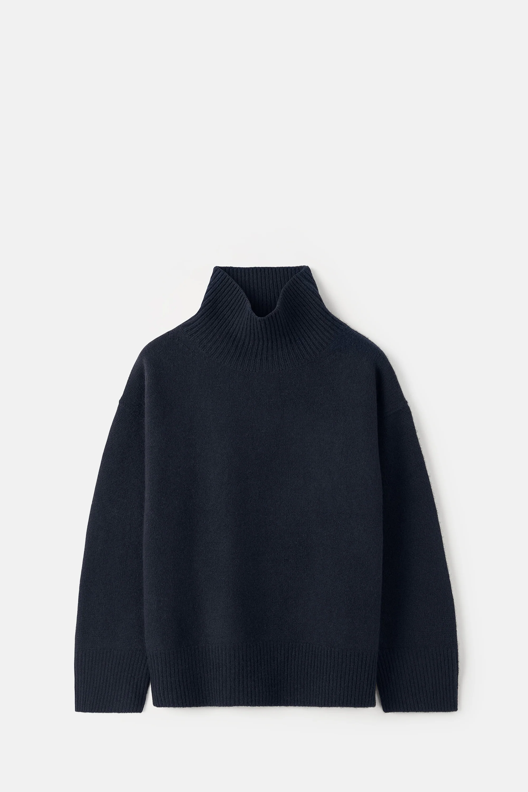 Navy Boyfriend Turtleneck