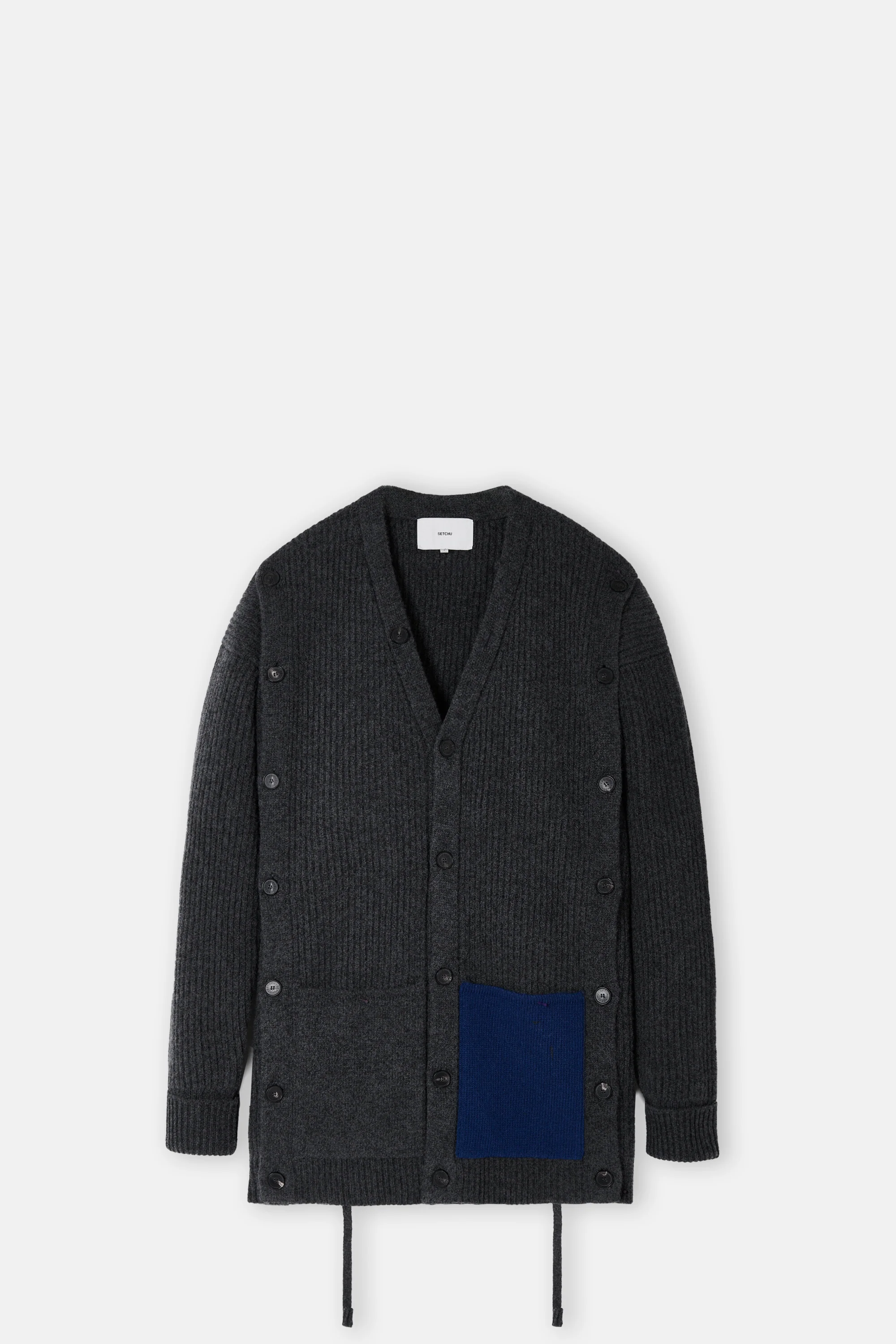 Gray Button Cardigan