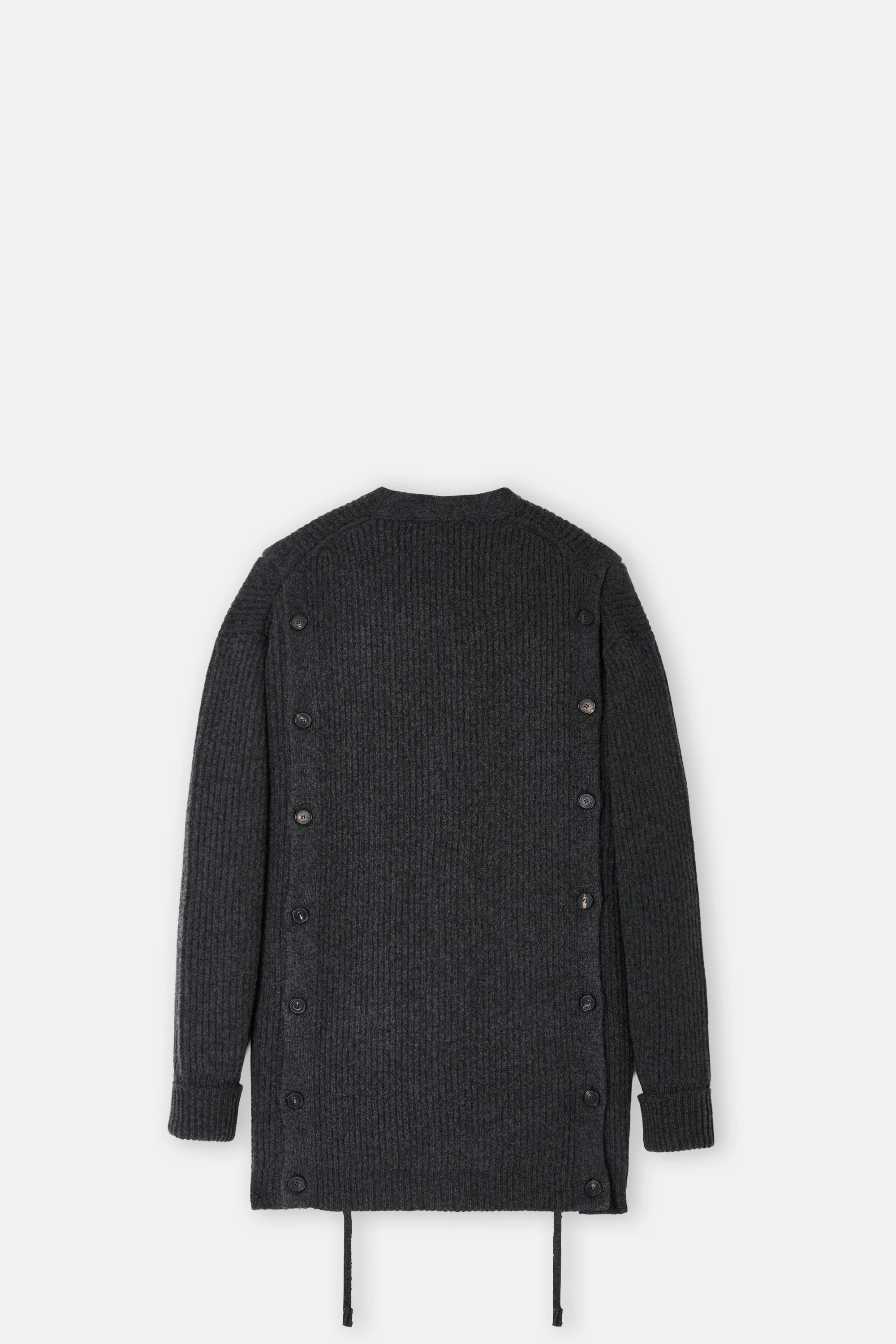 Gray Button Cardigan - Image 2