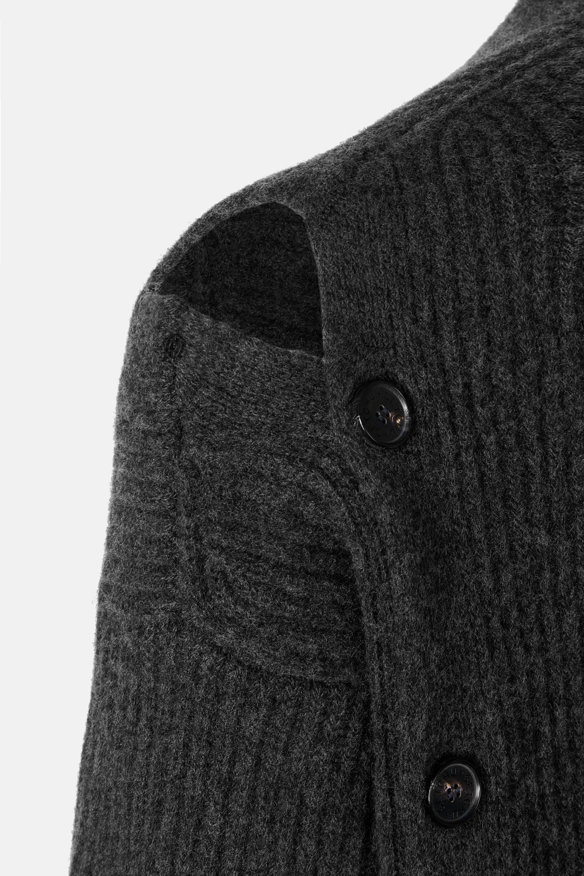 Gray Button Cardigan - Image 4