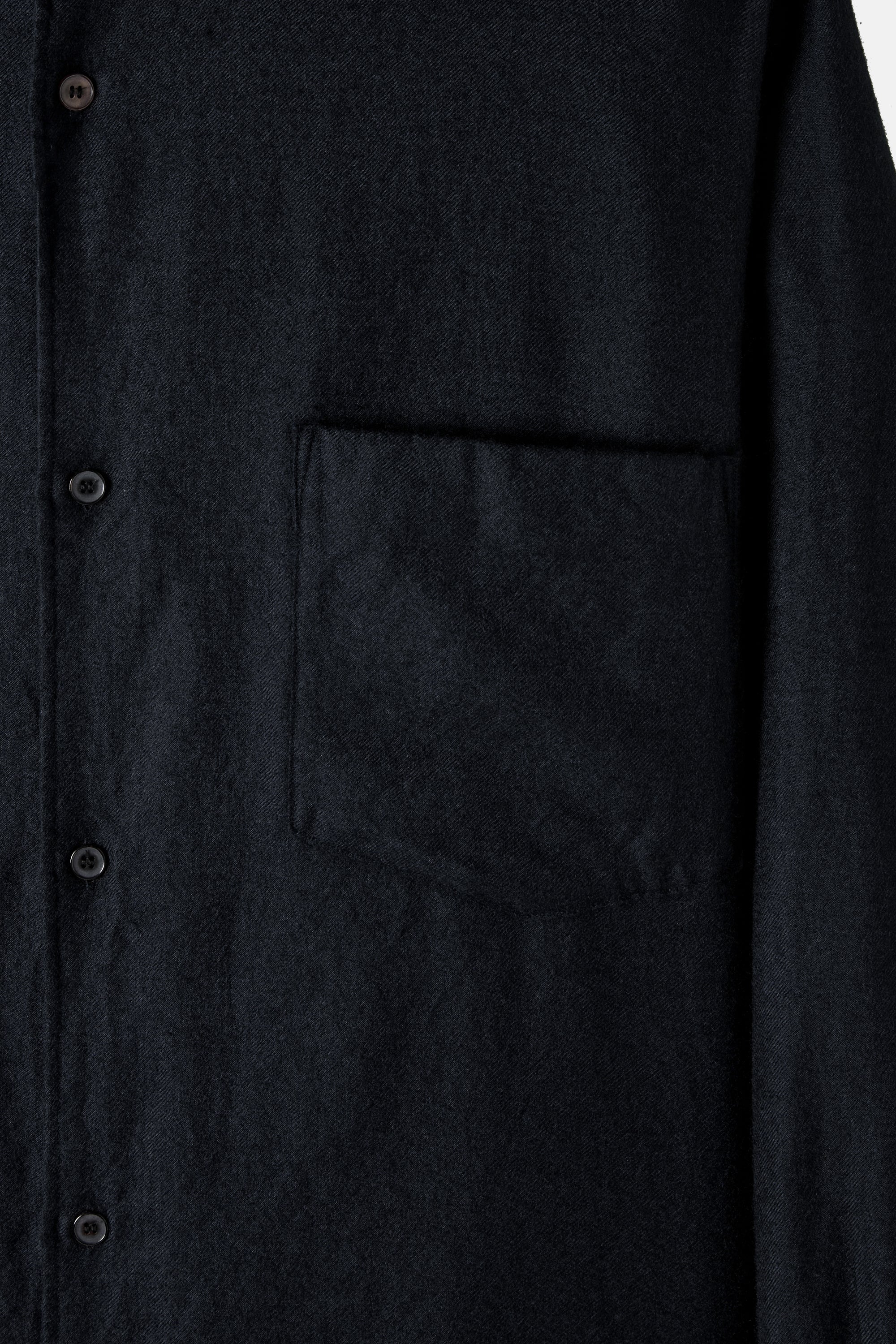 Navy Cashmere Silk Shirt - Image 4