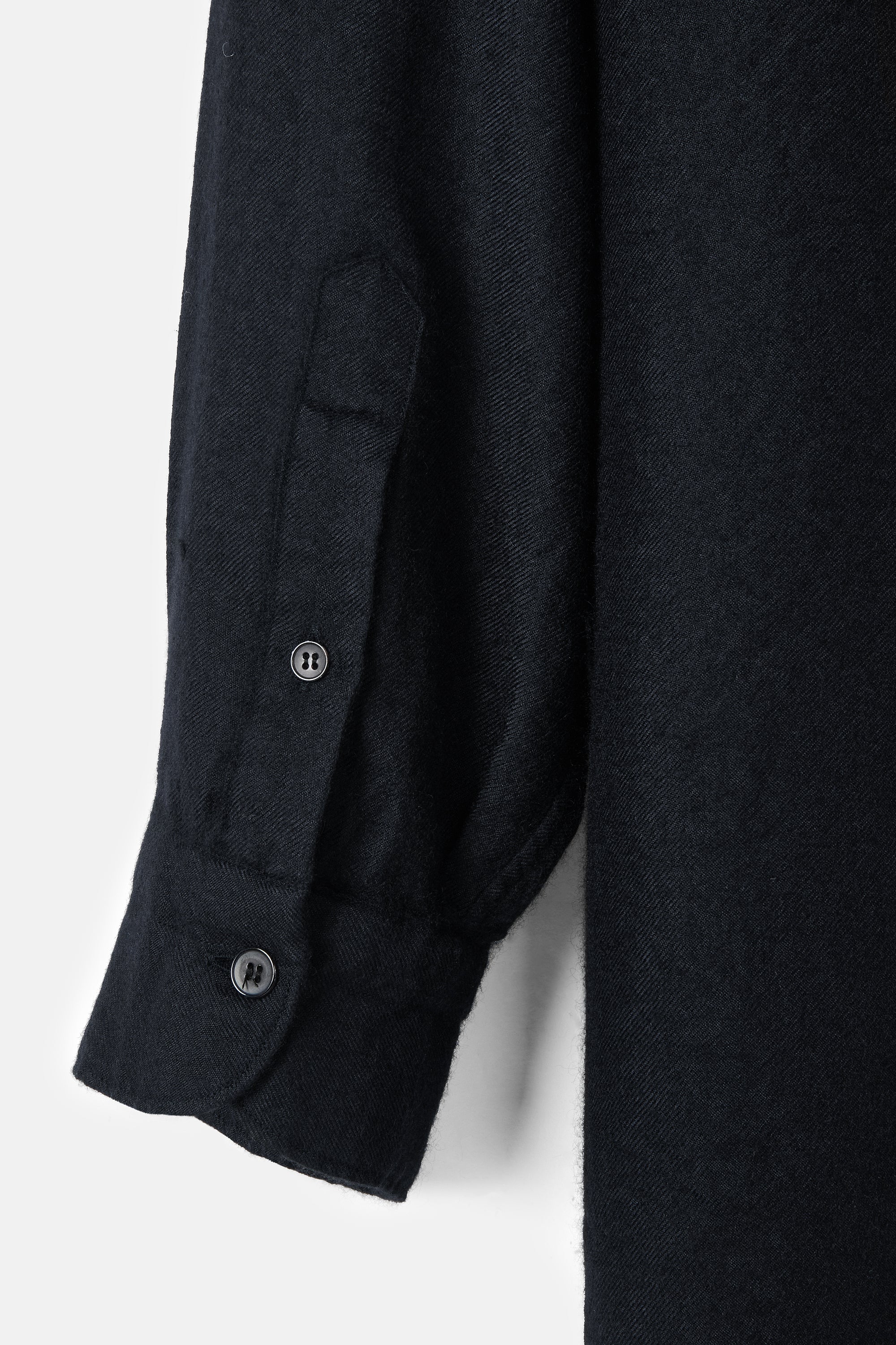 Navy Cashmere Silk Shirt - Image 5
