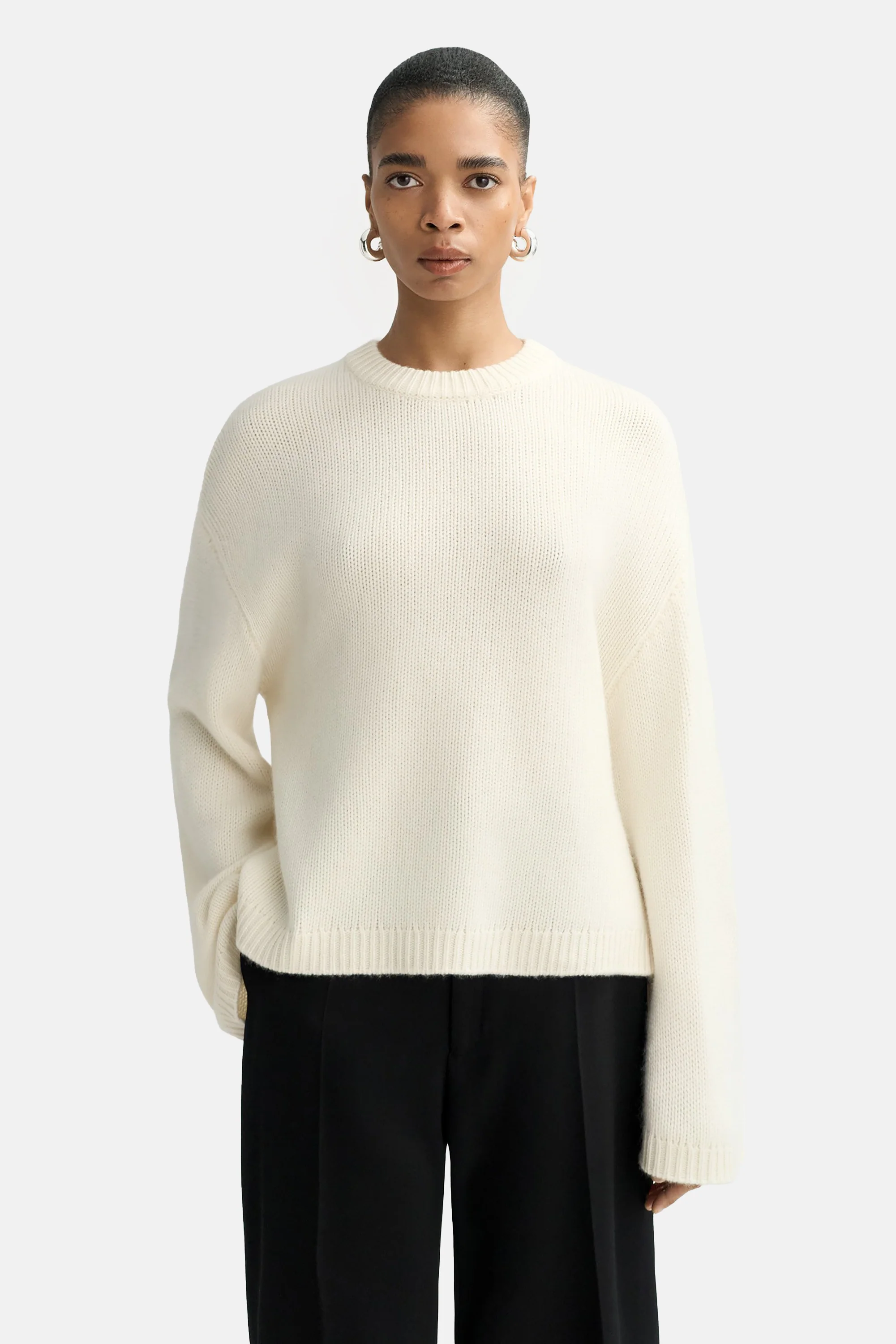 Feather White Chunky Crewneck - Image 3