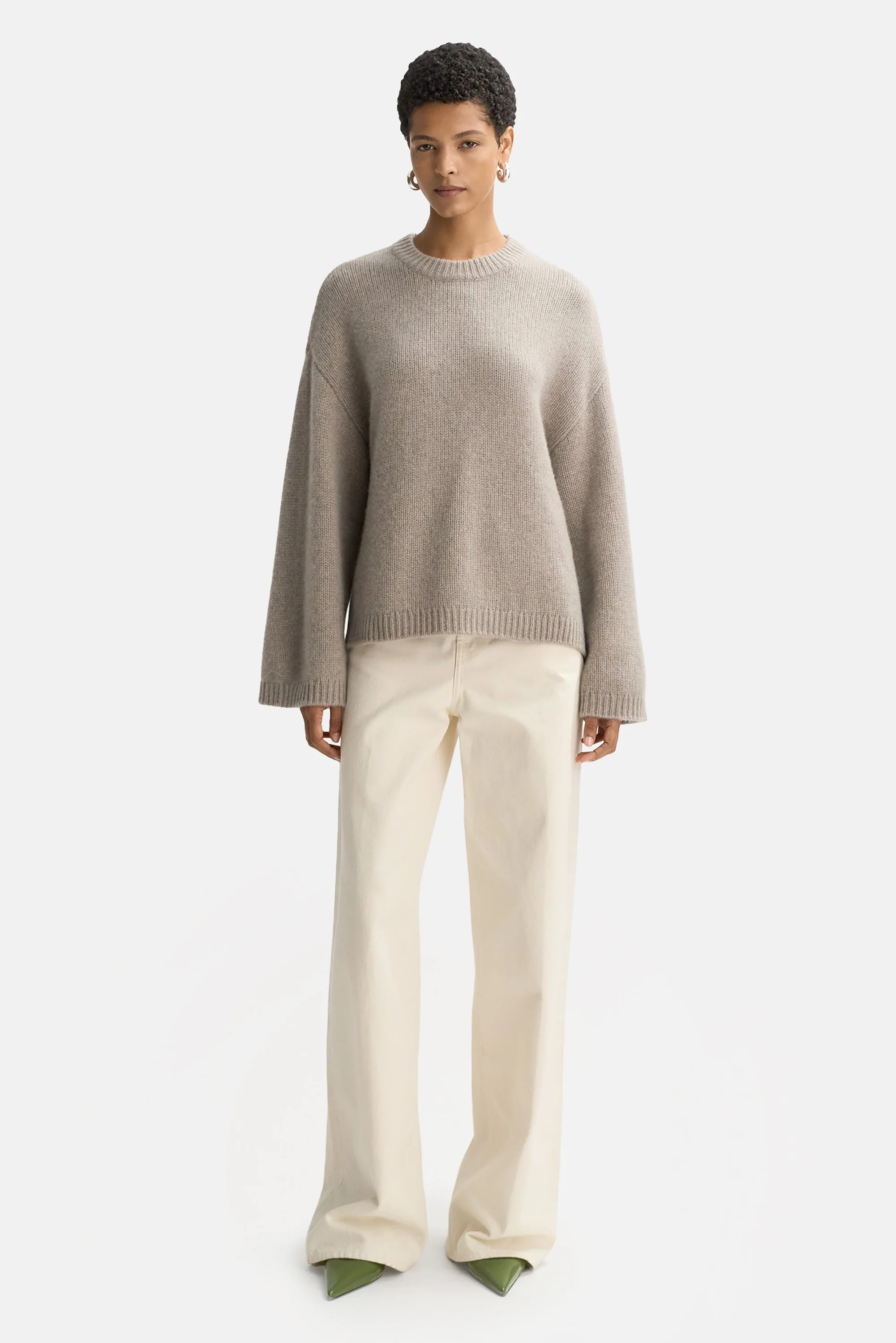 Greige Chunky Crewneck - Image 2