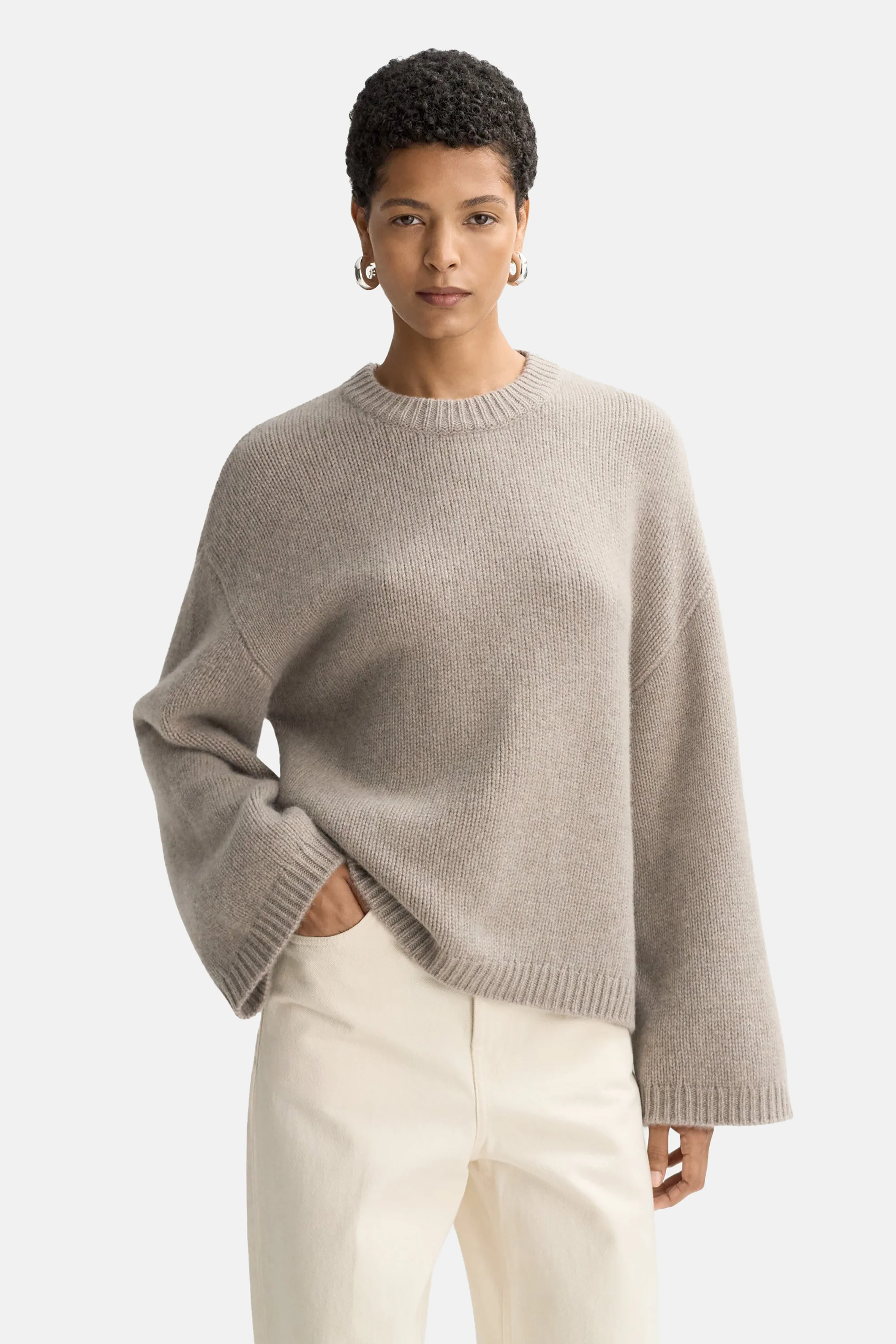 Greige Chunky Crewneck - Image 4