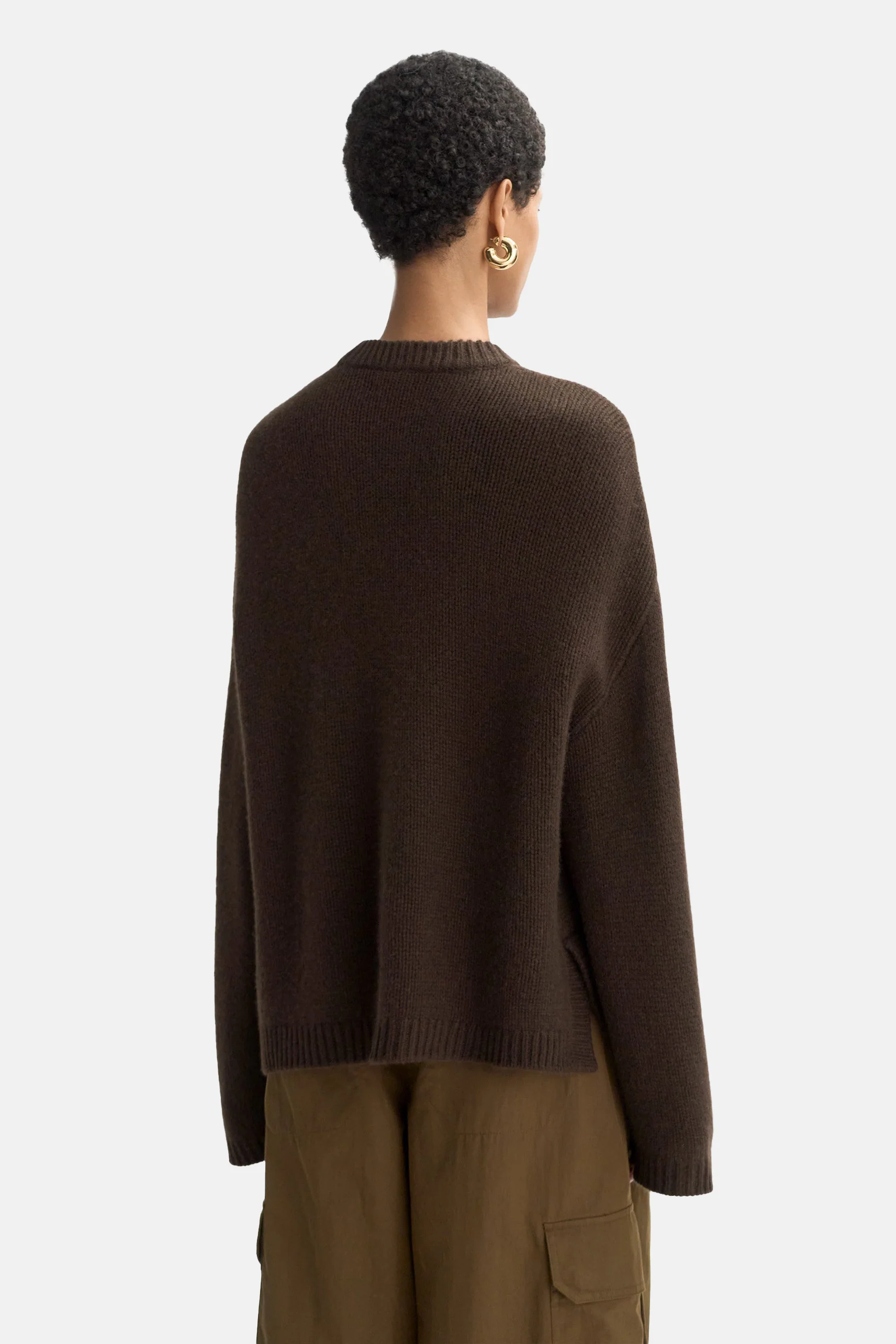Mocha Chunky Crewneck - Image 4