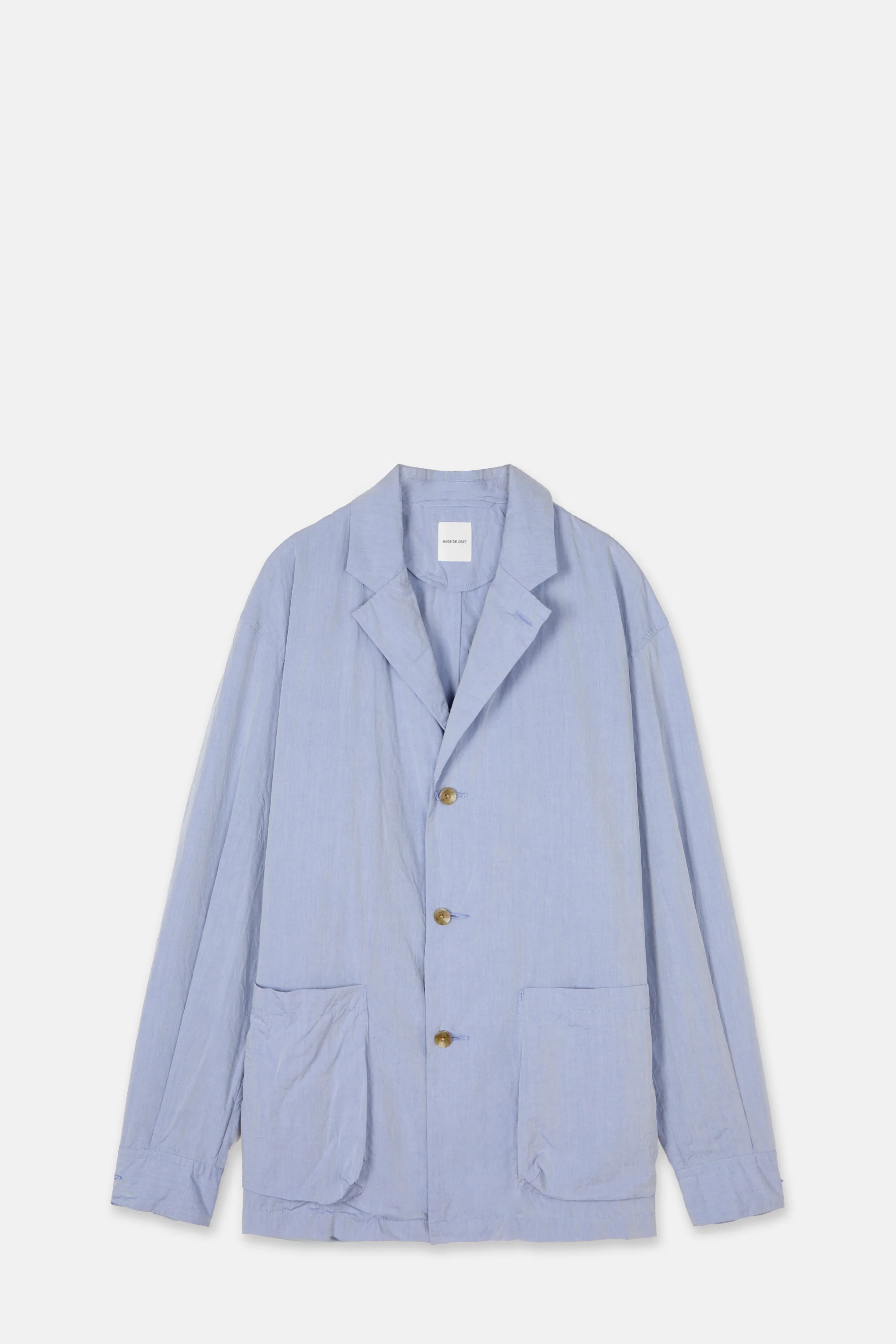 Blue Co Crinkle Typewriter Shirt Jacket - Image 5