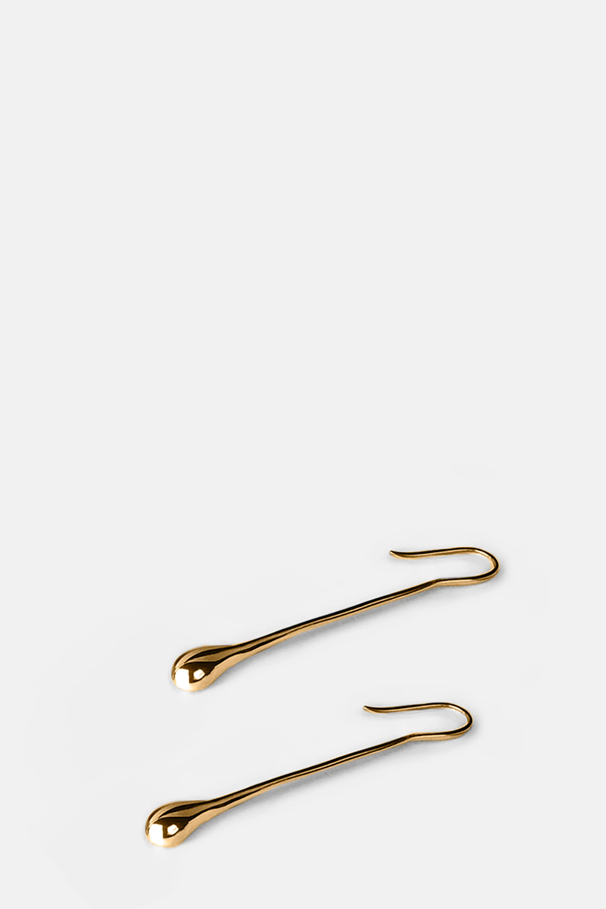Gold Crack On Tears Earrings