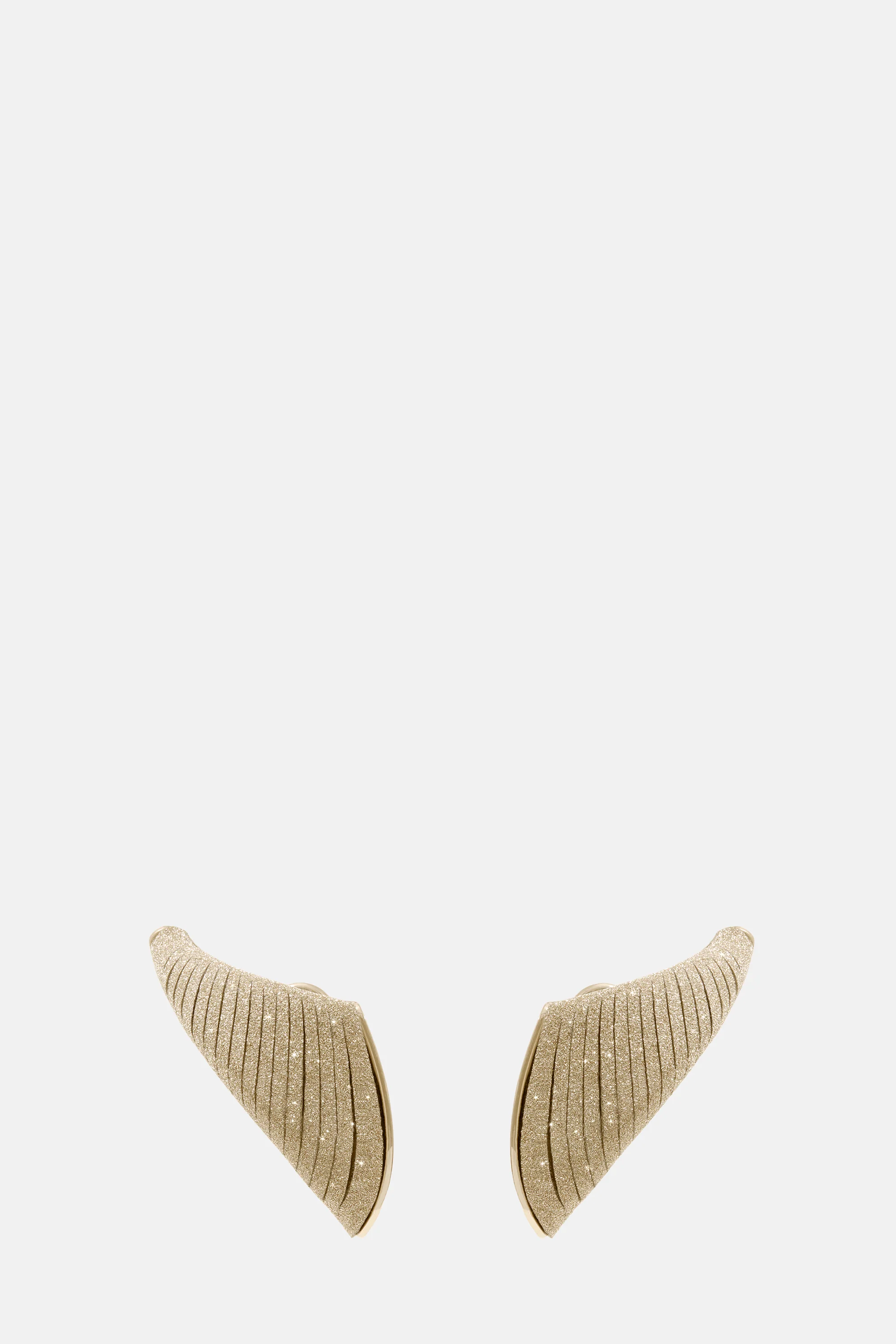 Crystal Gold Sinuous Earrings