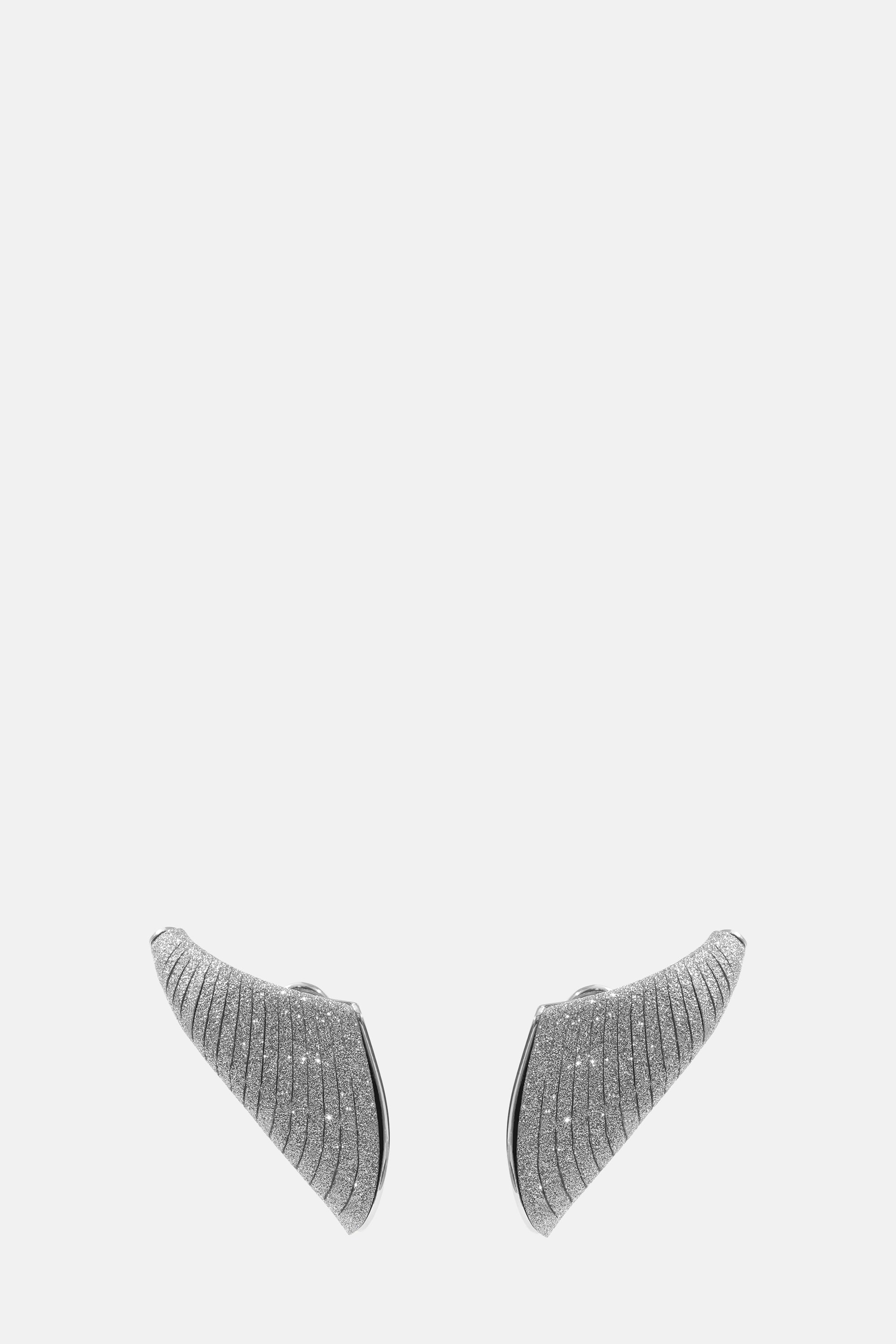Crystal Silver Sinuous Earrings