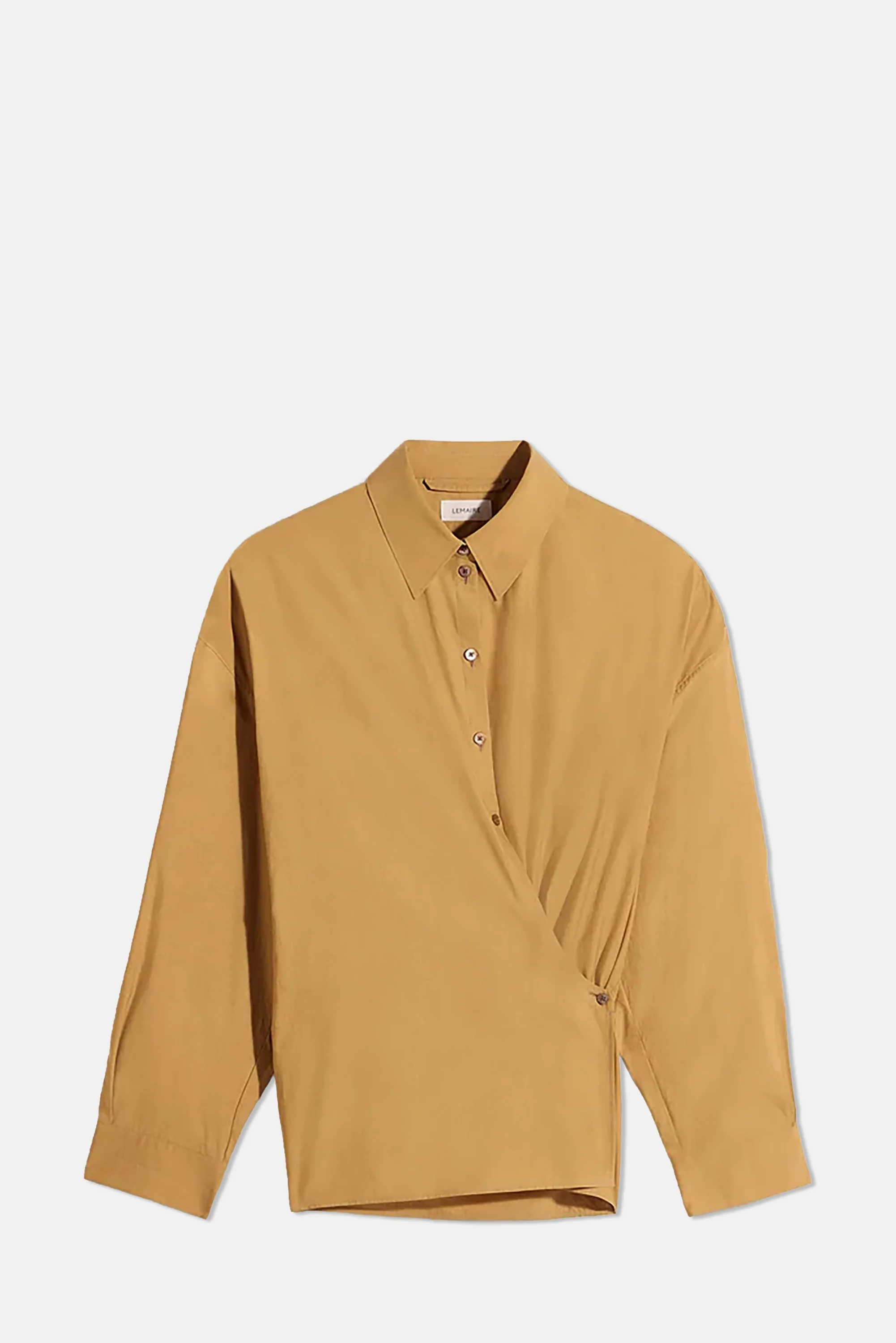 Straight Collar Twisted Shirt