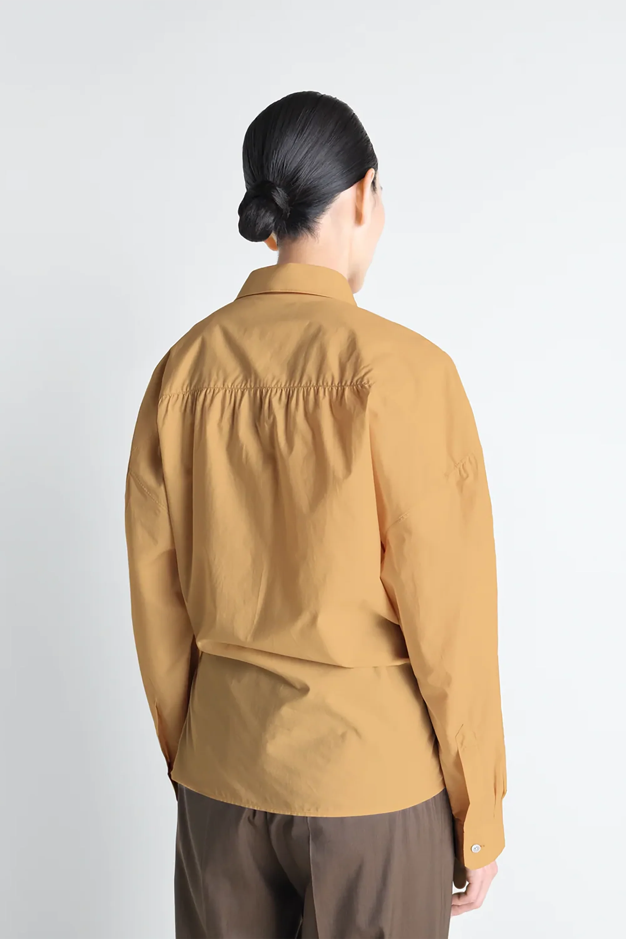 Straight Collar Twisted Shirt - Image 4