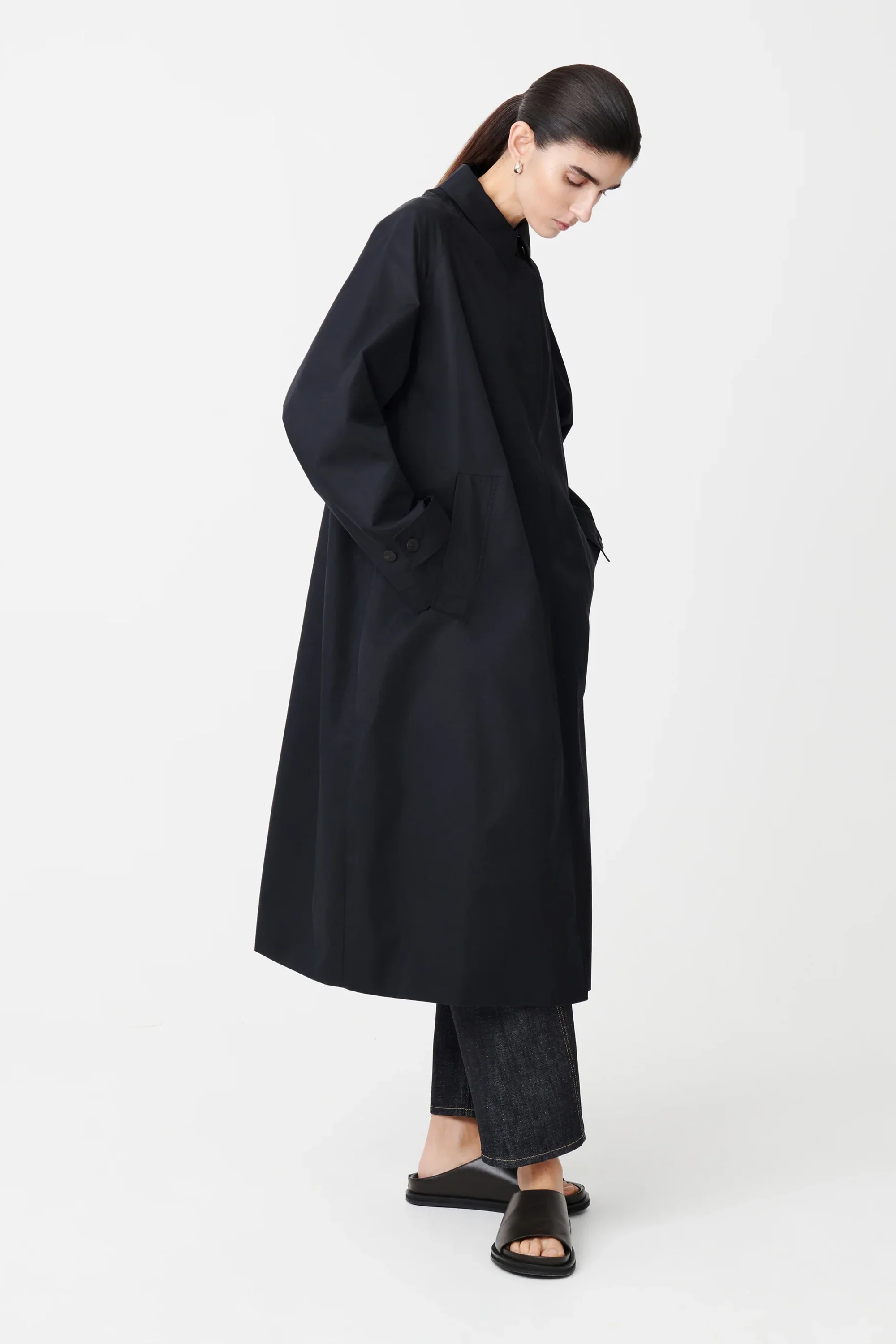 Dark Navy Holin Technical Coat - Image 2