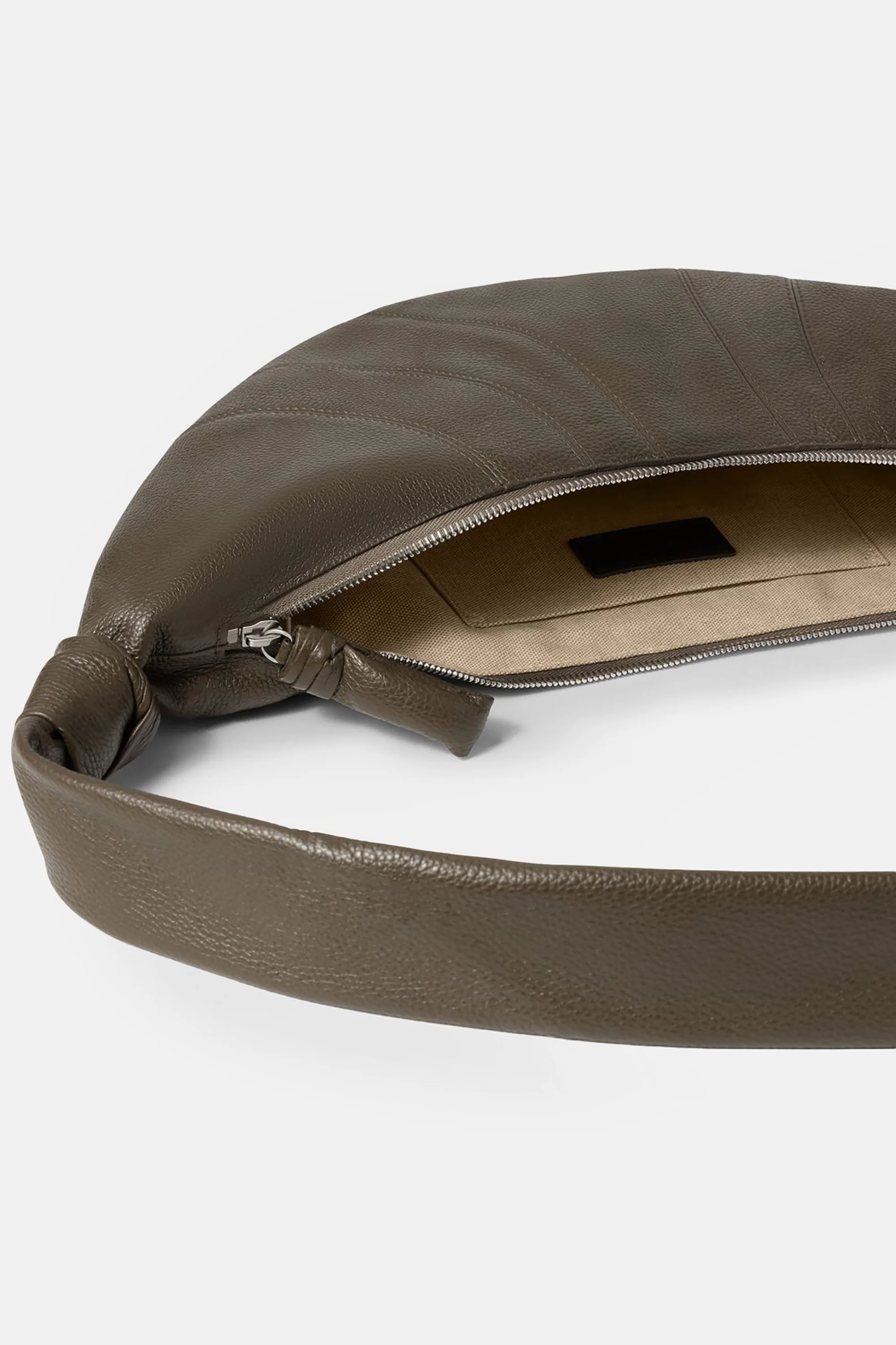 Dark Olive Medium Croissant Bag - Image 3
