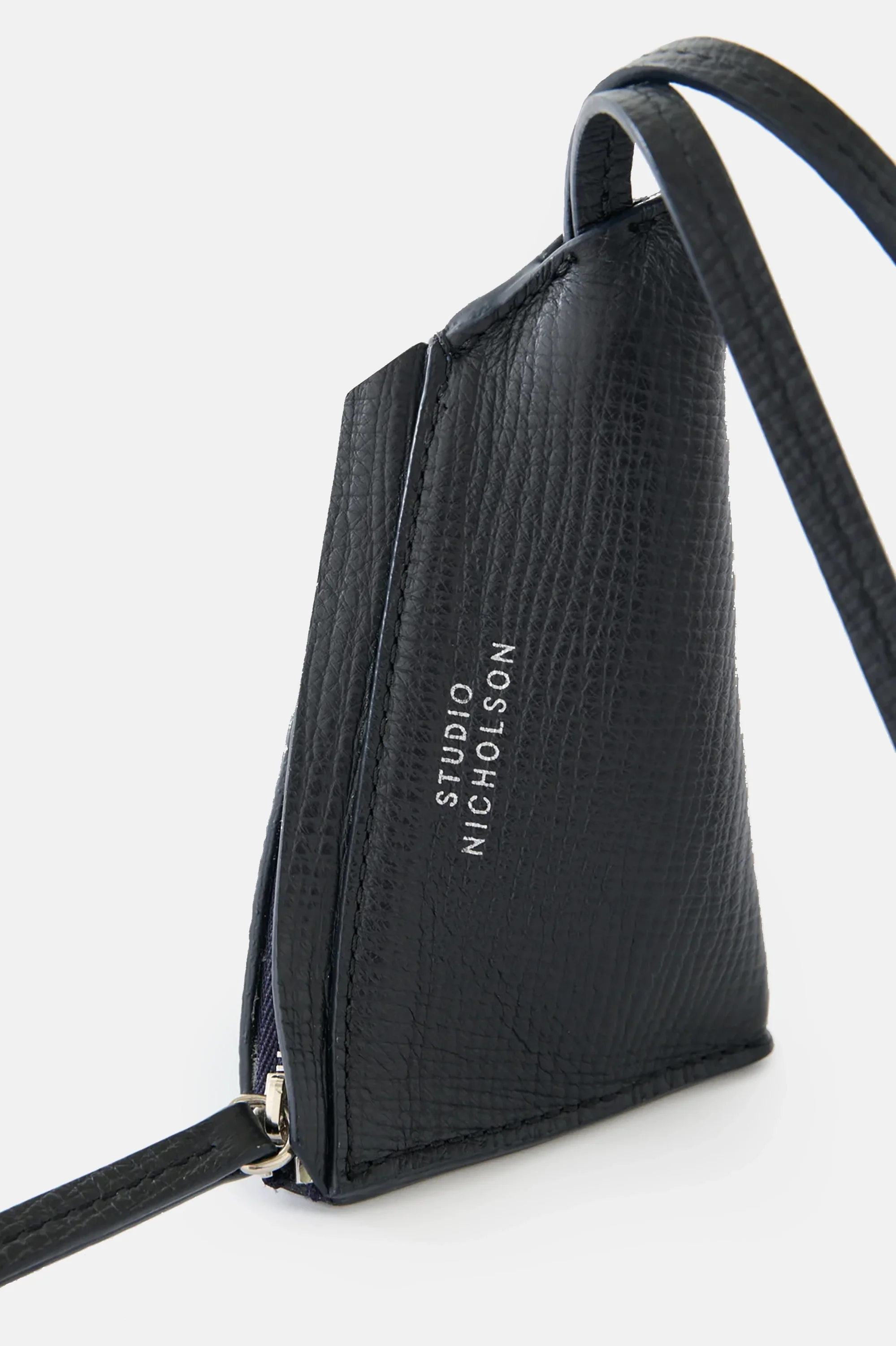 Darkest Navy Pouch Pochi Leather Bag - Image 3