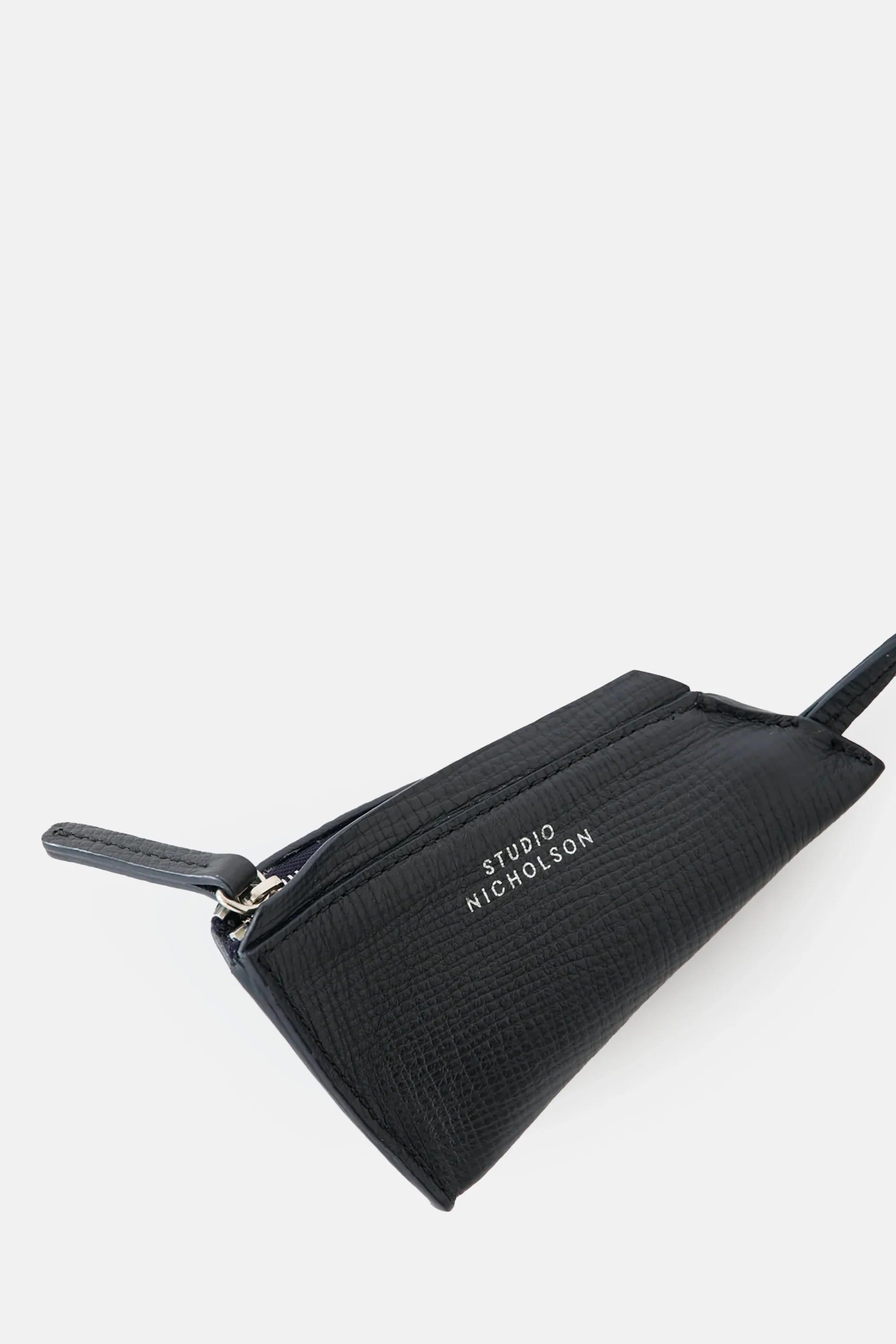 Darkest Navy Pouch Pochi Leather Bag - Image 4