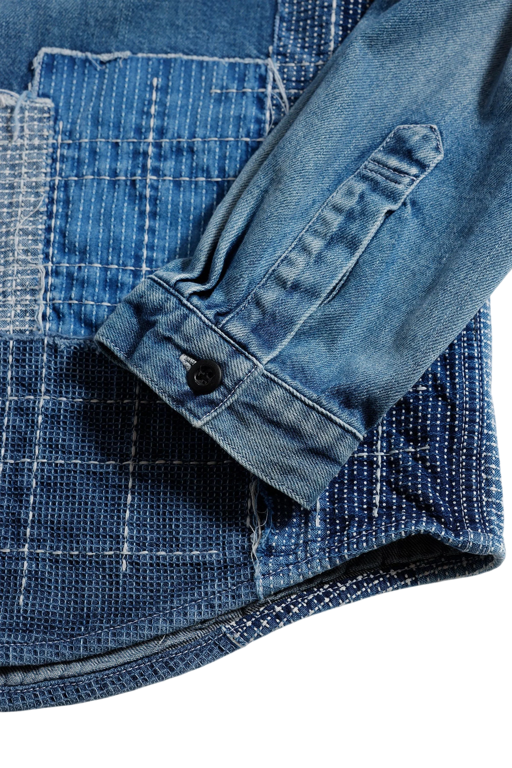Denim Sashiko Shirt 3Yr Wash - Image 4