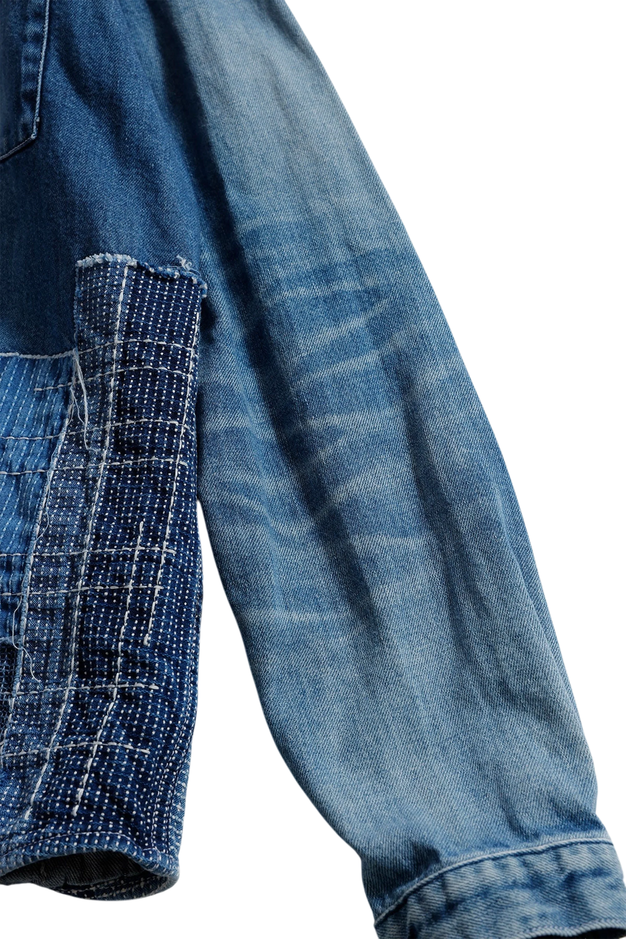 Denim Sashiko Shirt 3Yr Wash - Image 6