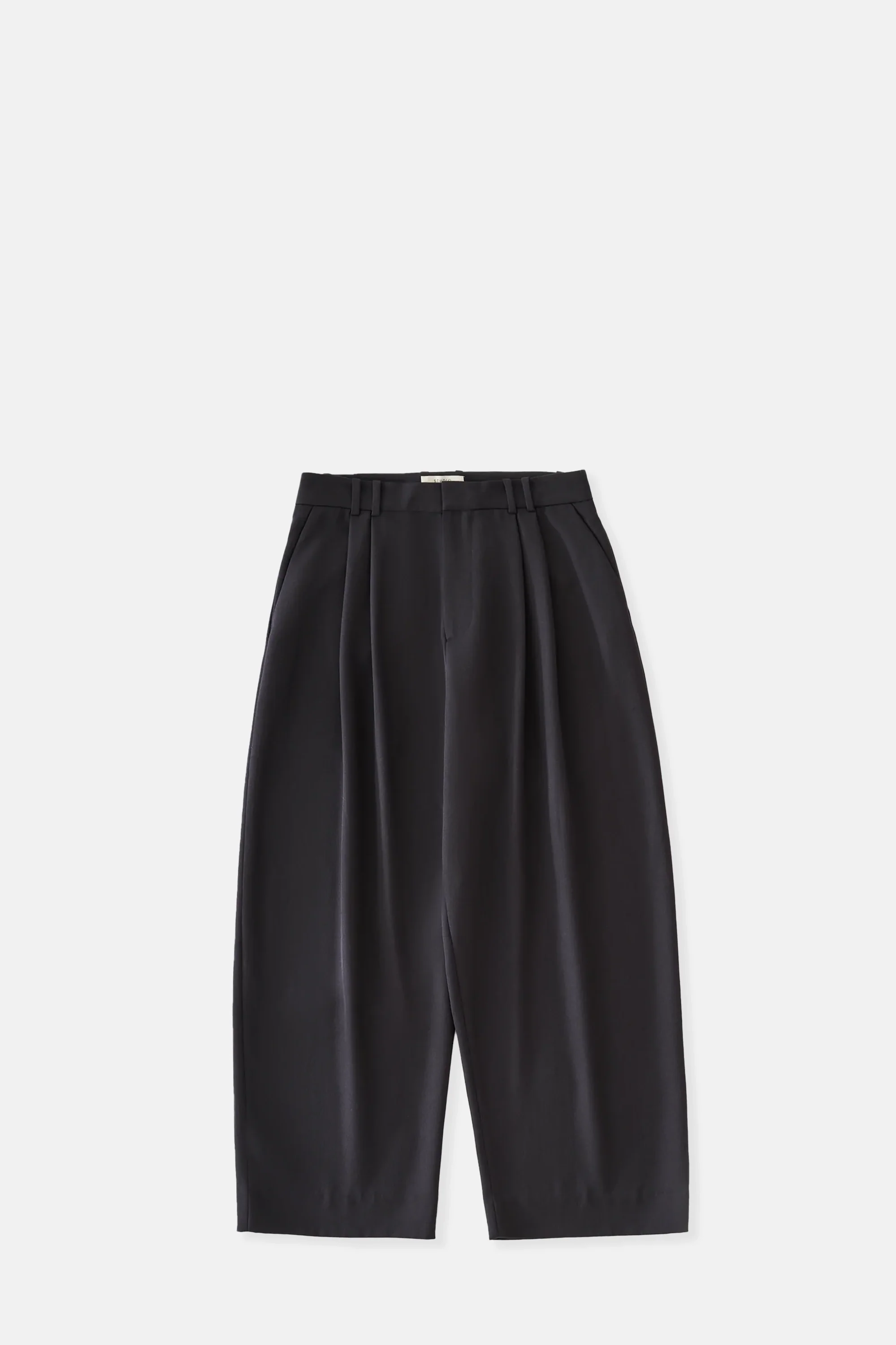 Pewter Line Double Pleat Volume Pant
