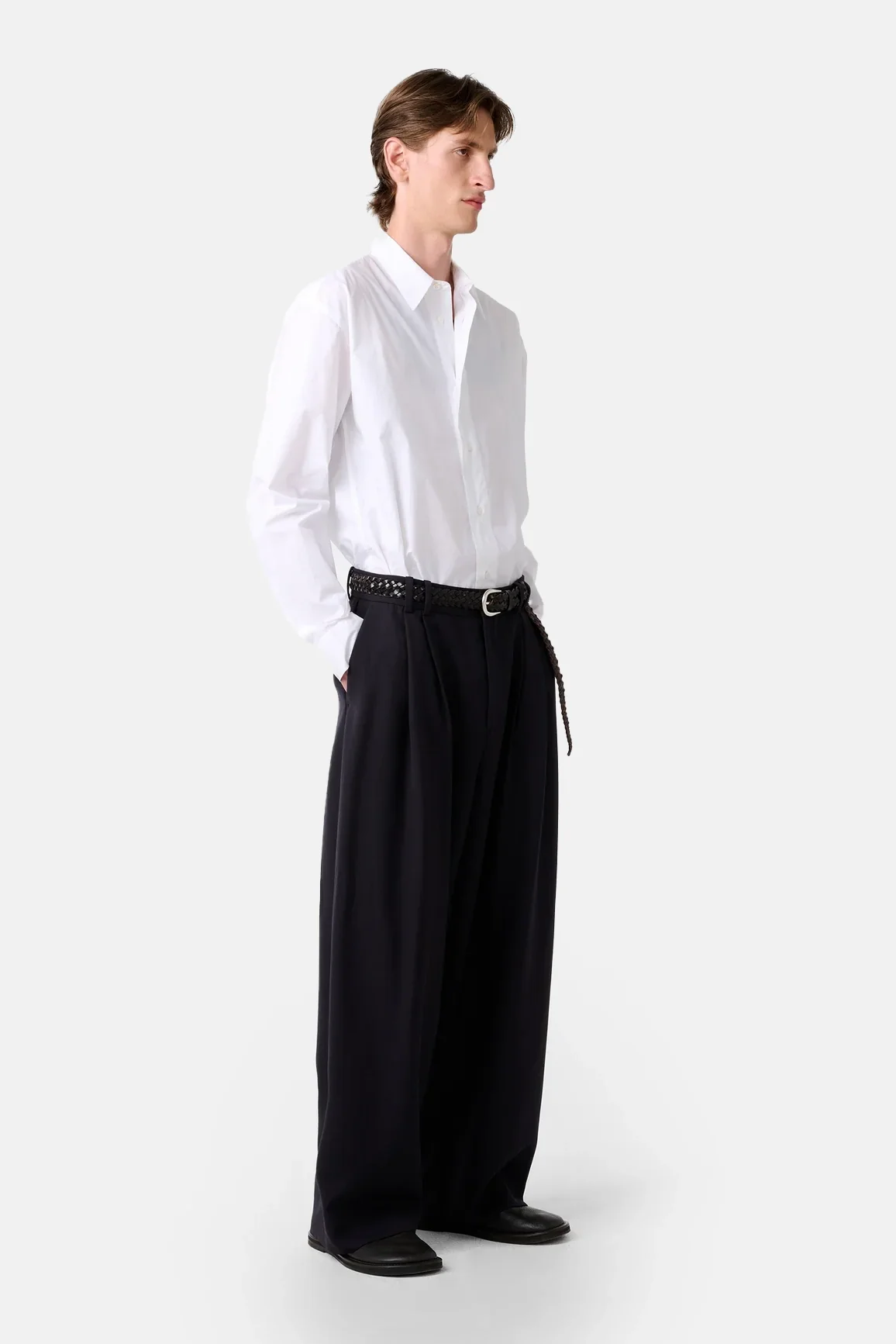 Pewter Line Double Pleat Volume Pant - Image 4