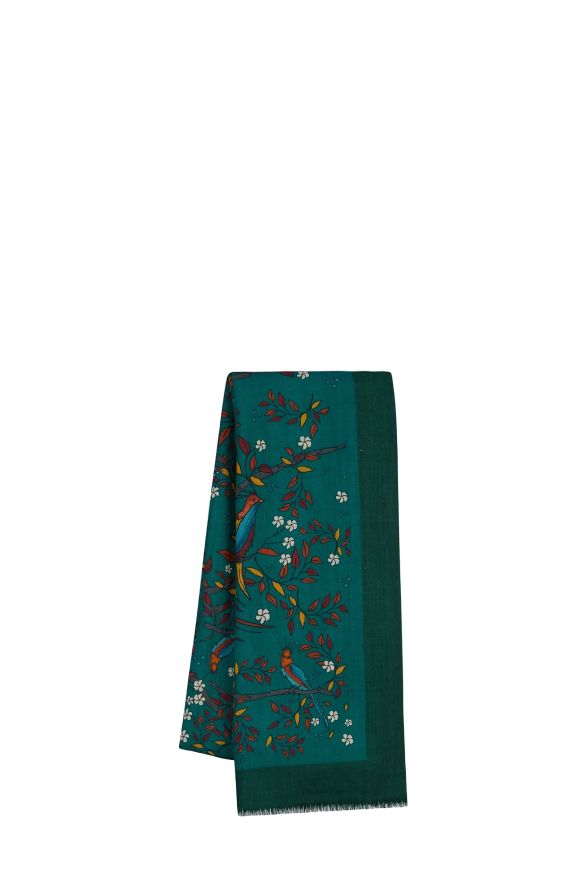 Birds Of Paradise Print Wool Scarf - Image 2