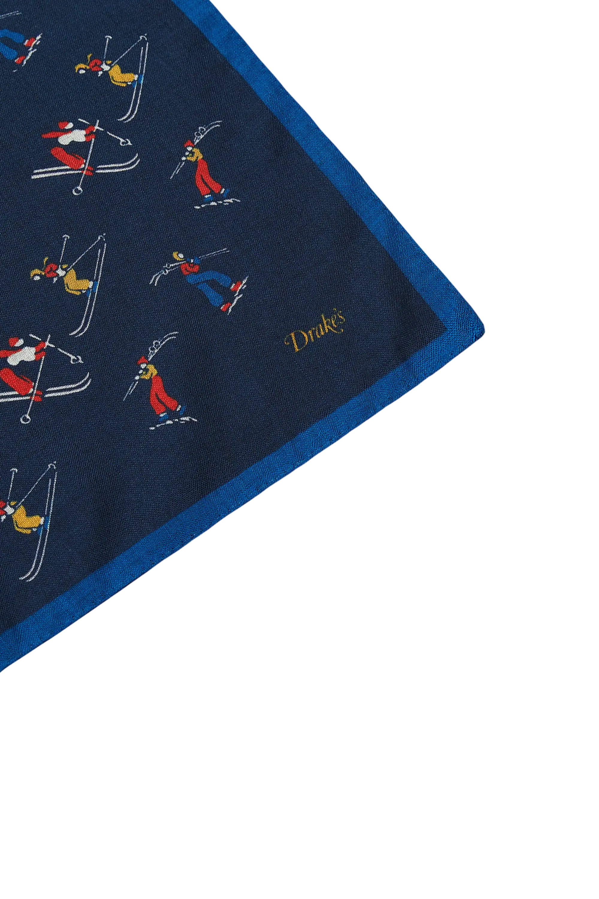 Skier Print Woolsilk Bandana - Image 3