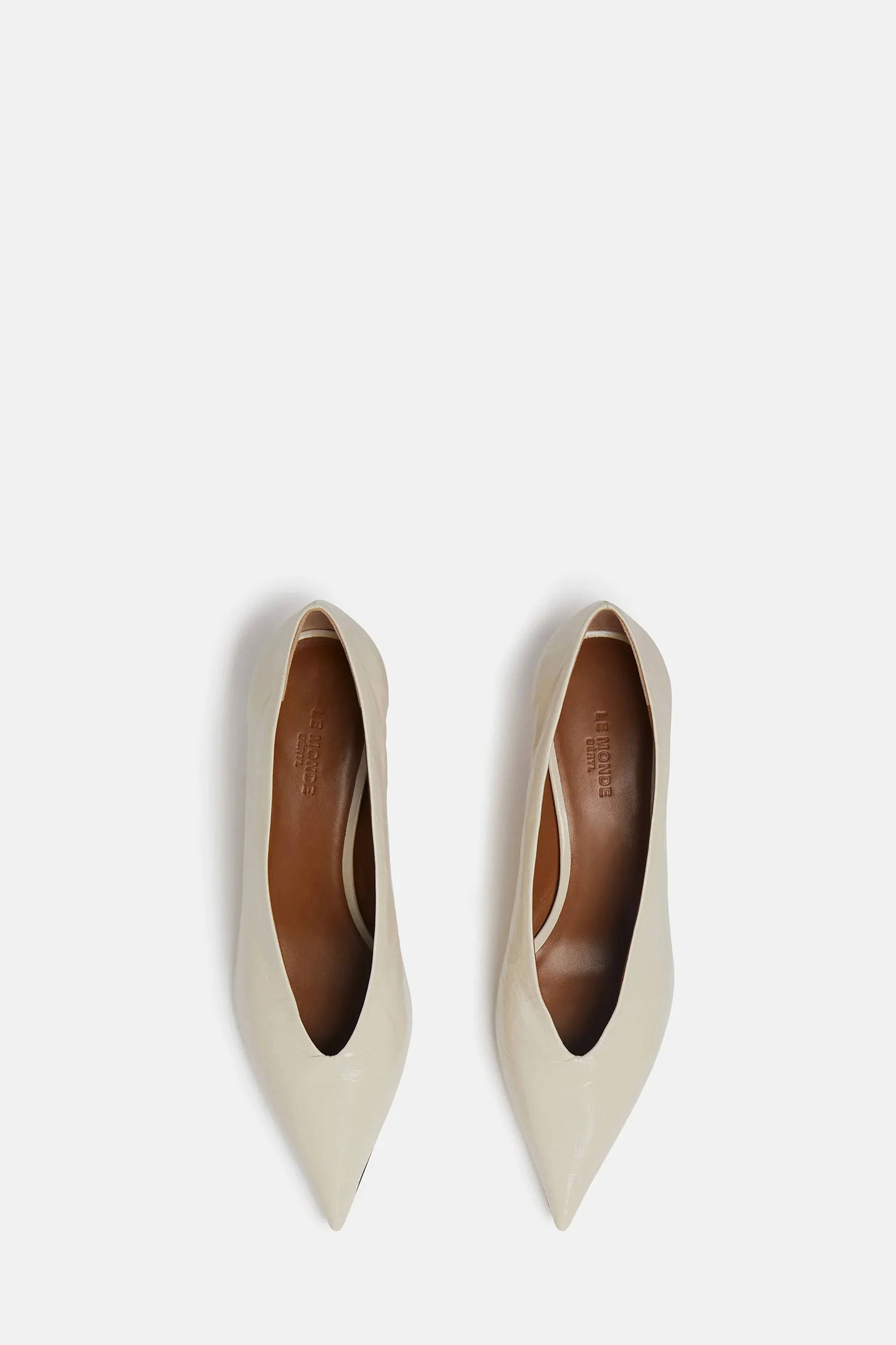 Ecru Babouche Kitten Heel - Image 3