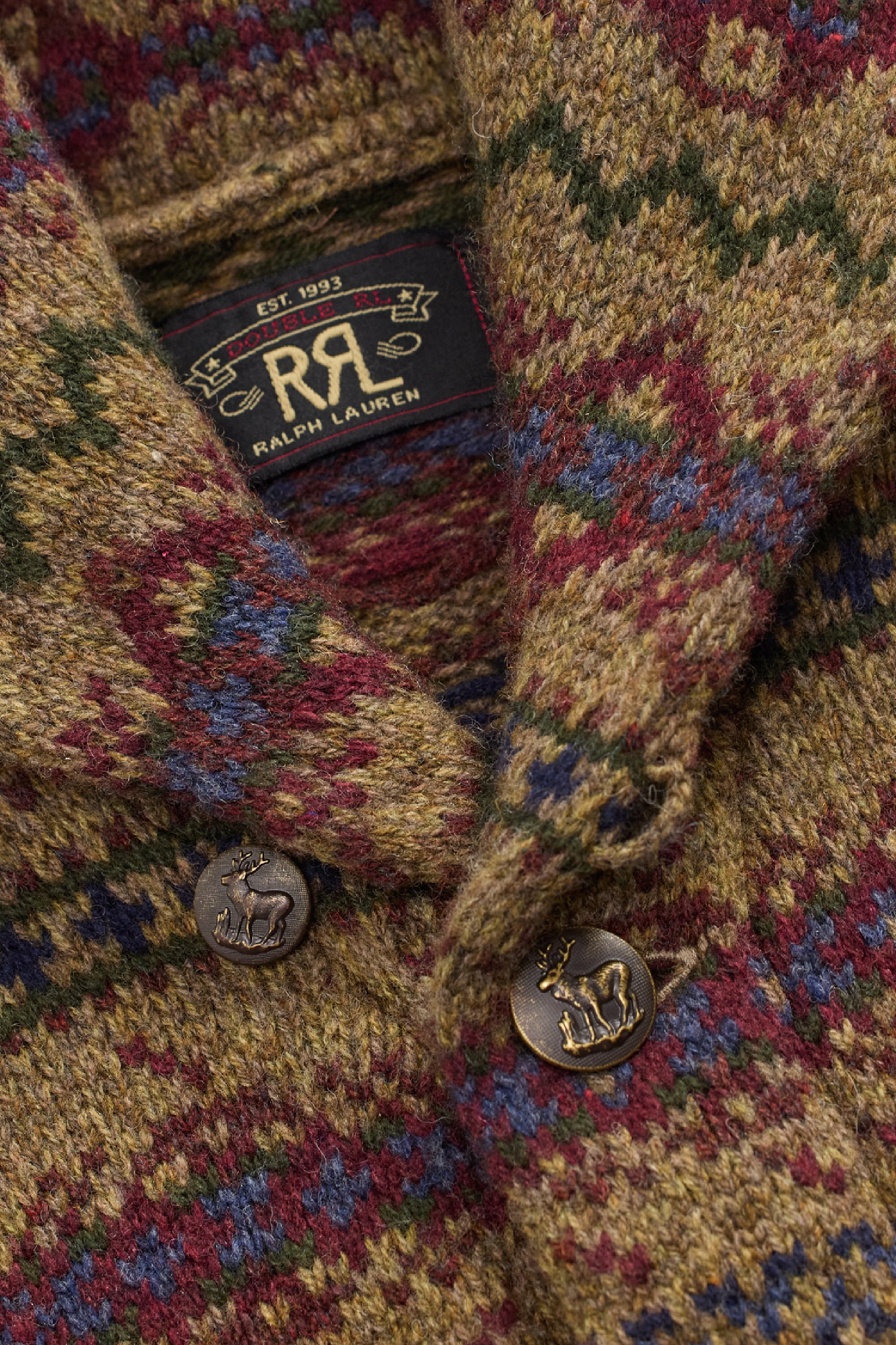 Fair Isle wool cardigan - Image 3