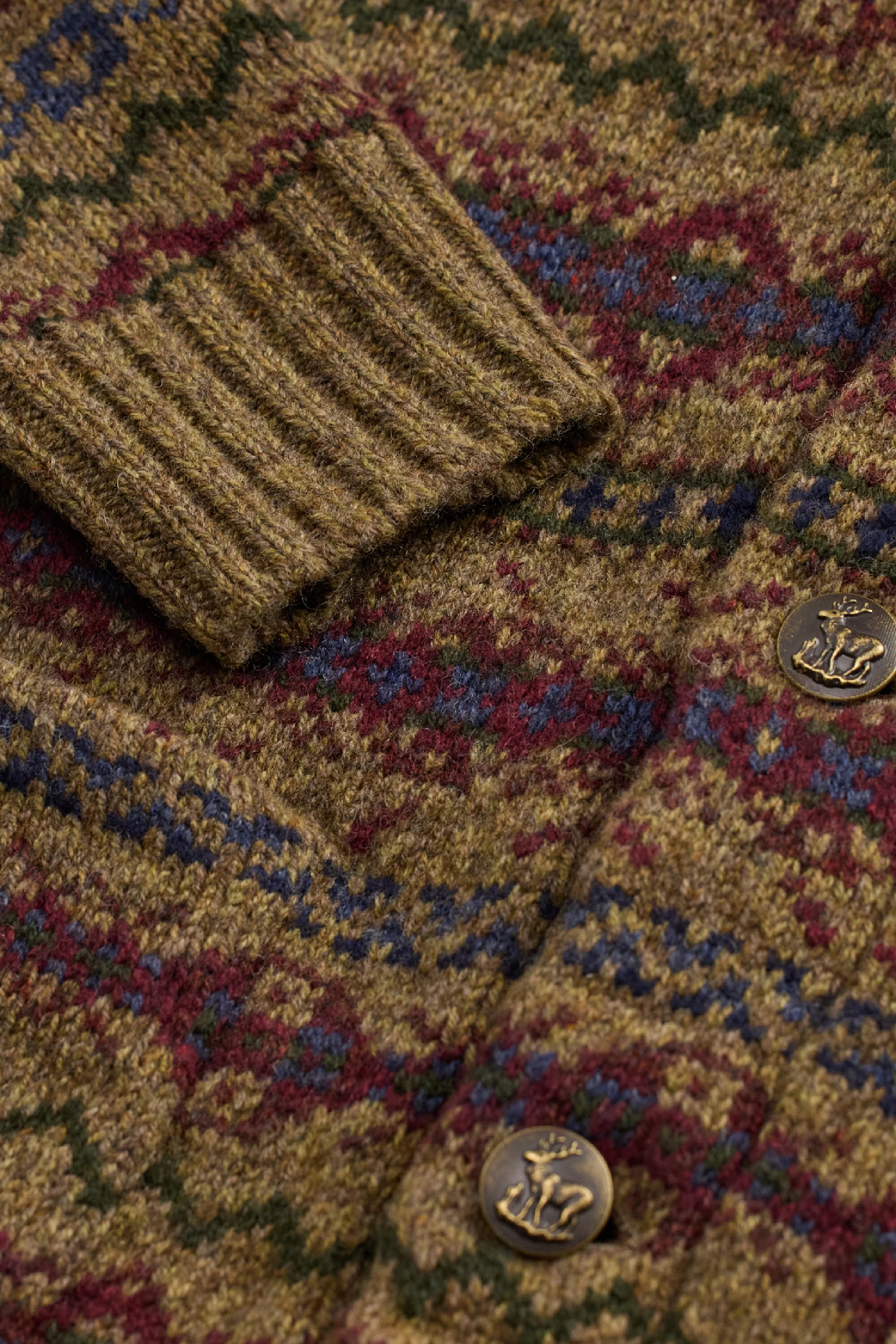 Fair Isle wool cardigan - Image 4