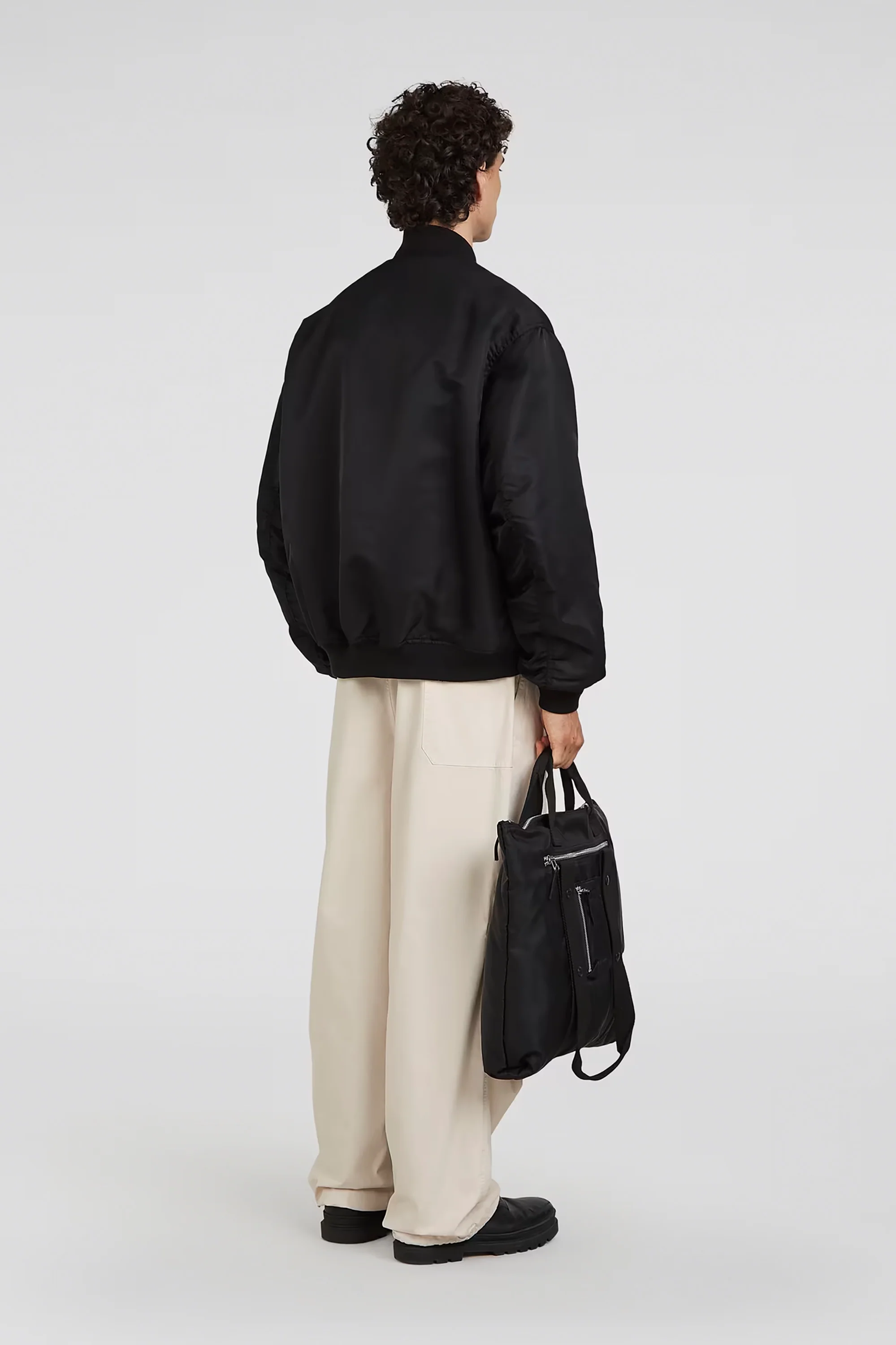 Black Flight Bomber Jacket - Image 7