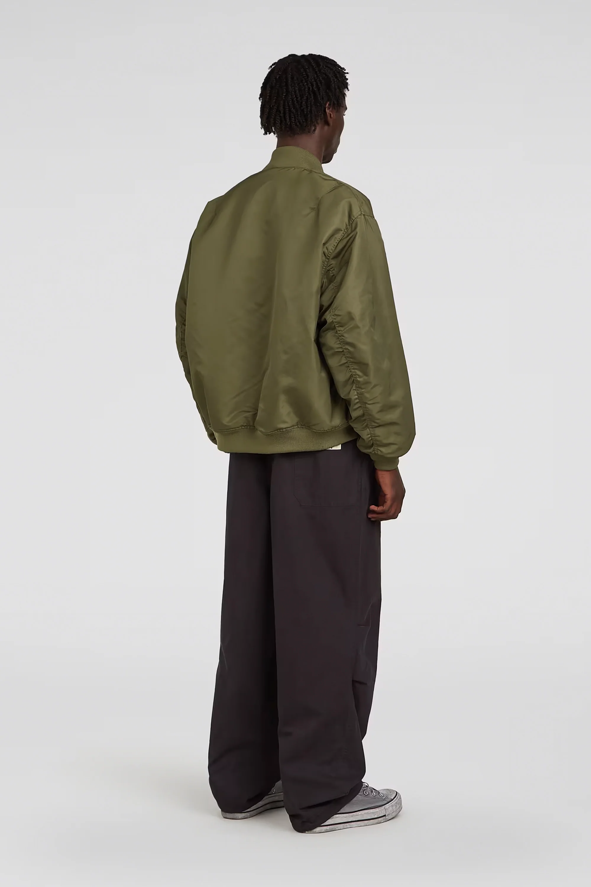 Dark Khaki Flight Bomber Jacket - Image 6