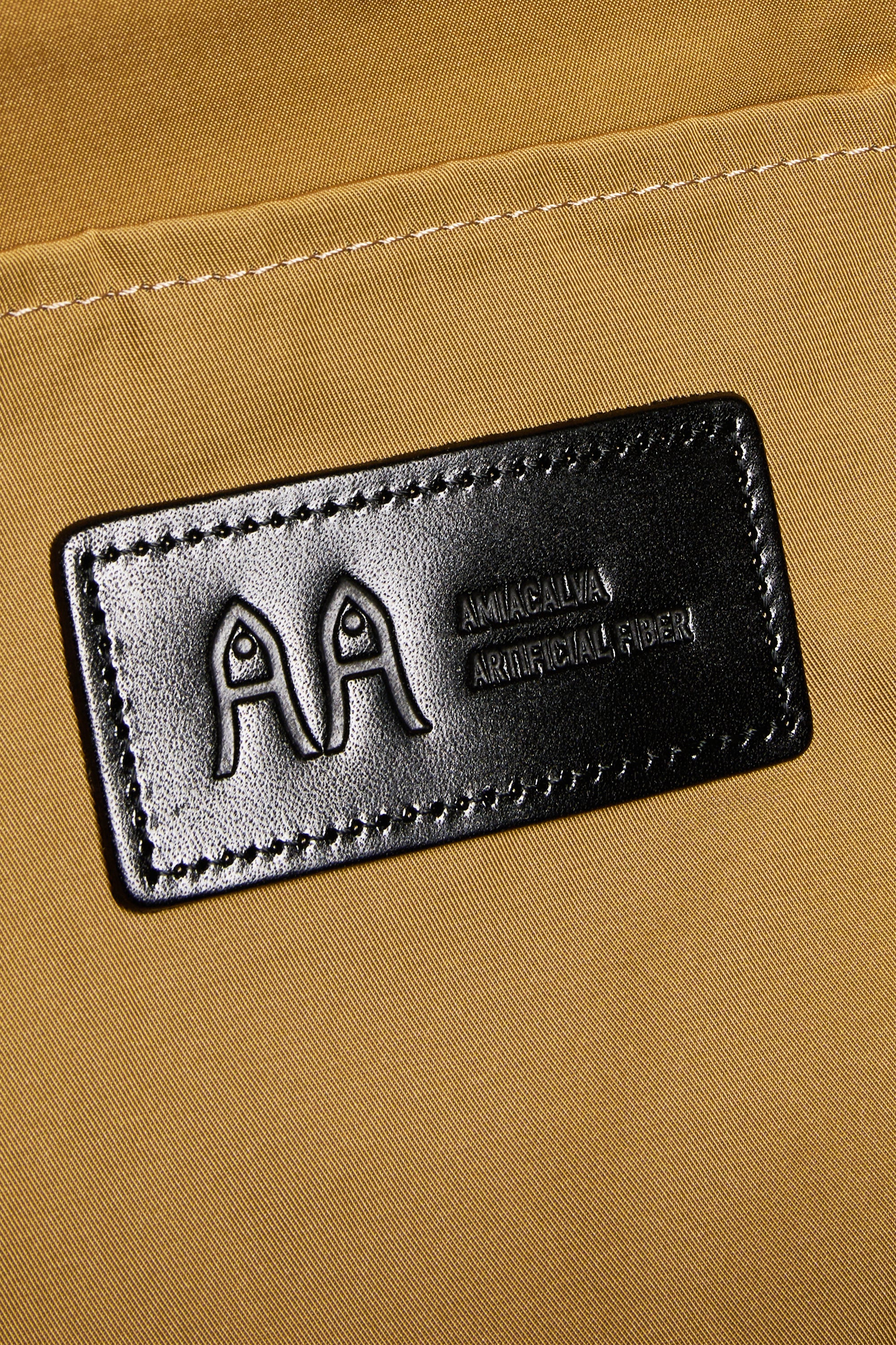 X Large Beige Gabardine Backpack - Image 8