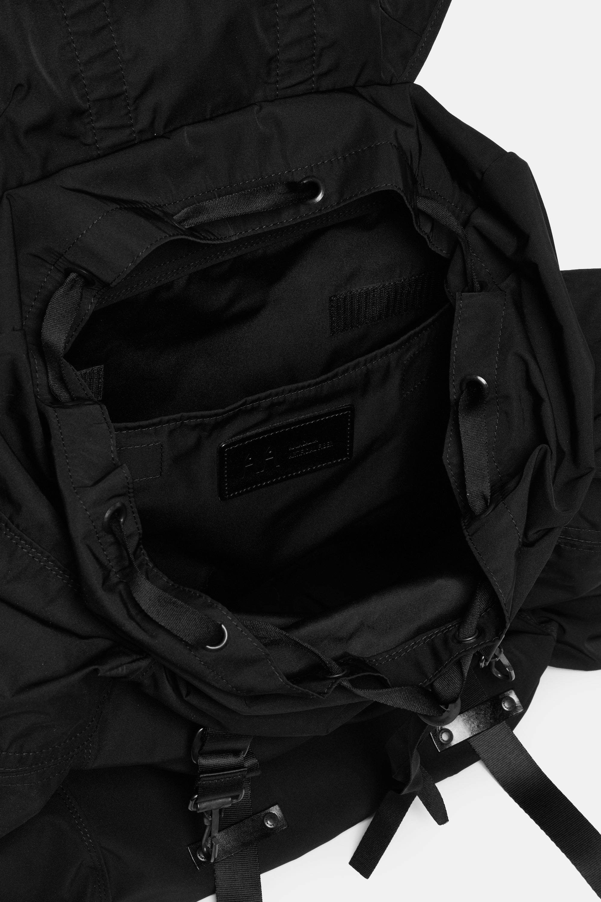 X Large Black Gabardine Backpack - Image 4