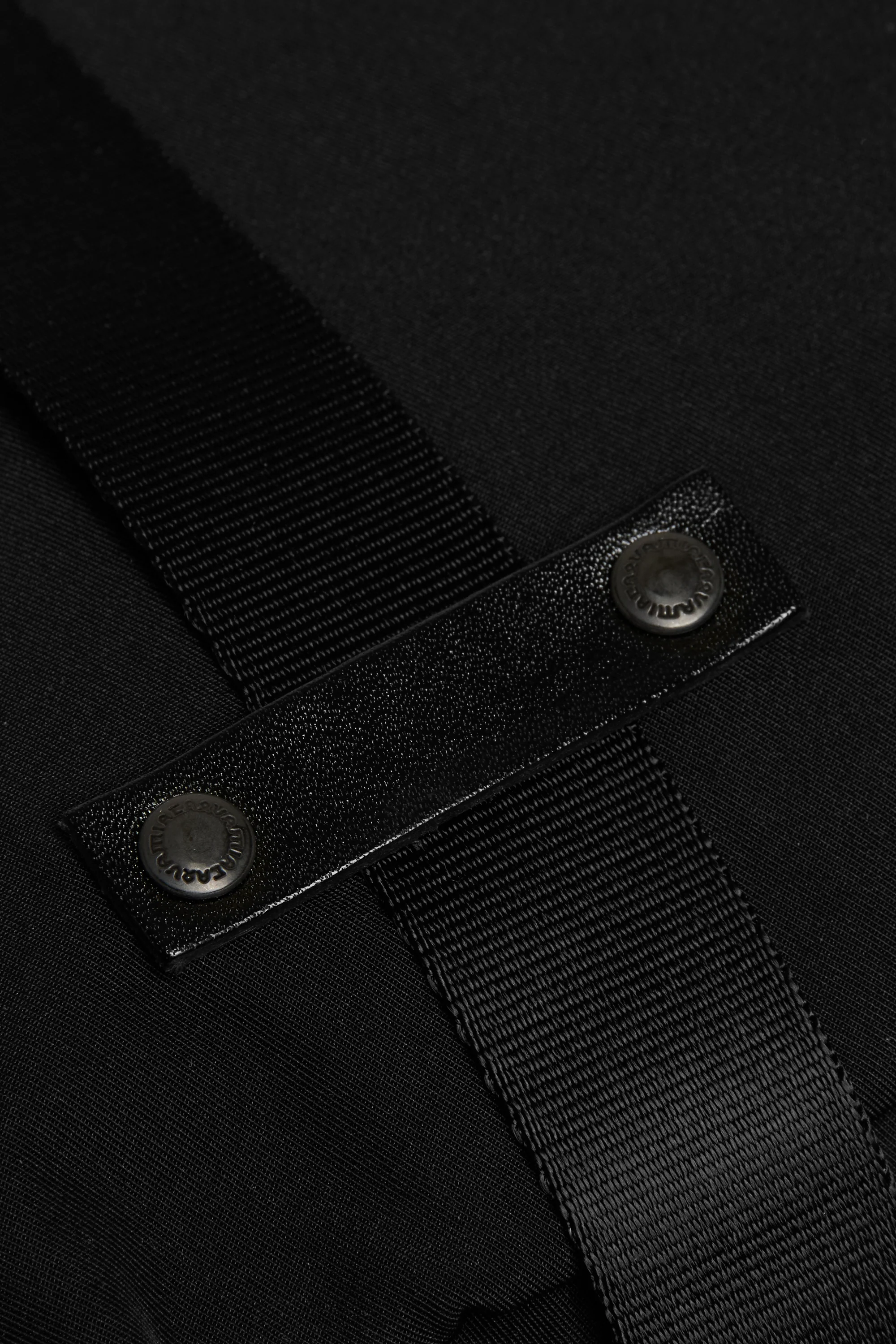 X Large Black Gabardine Backpack - Image 5