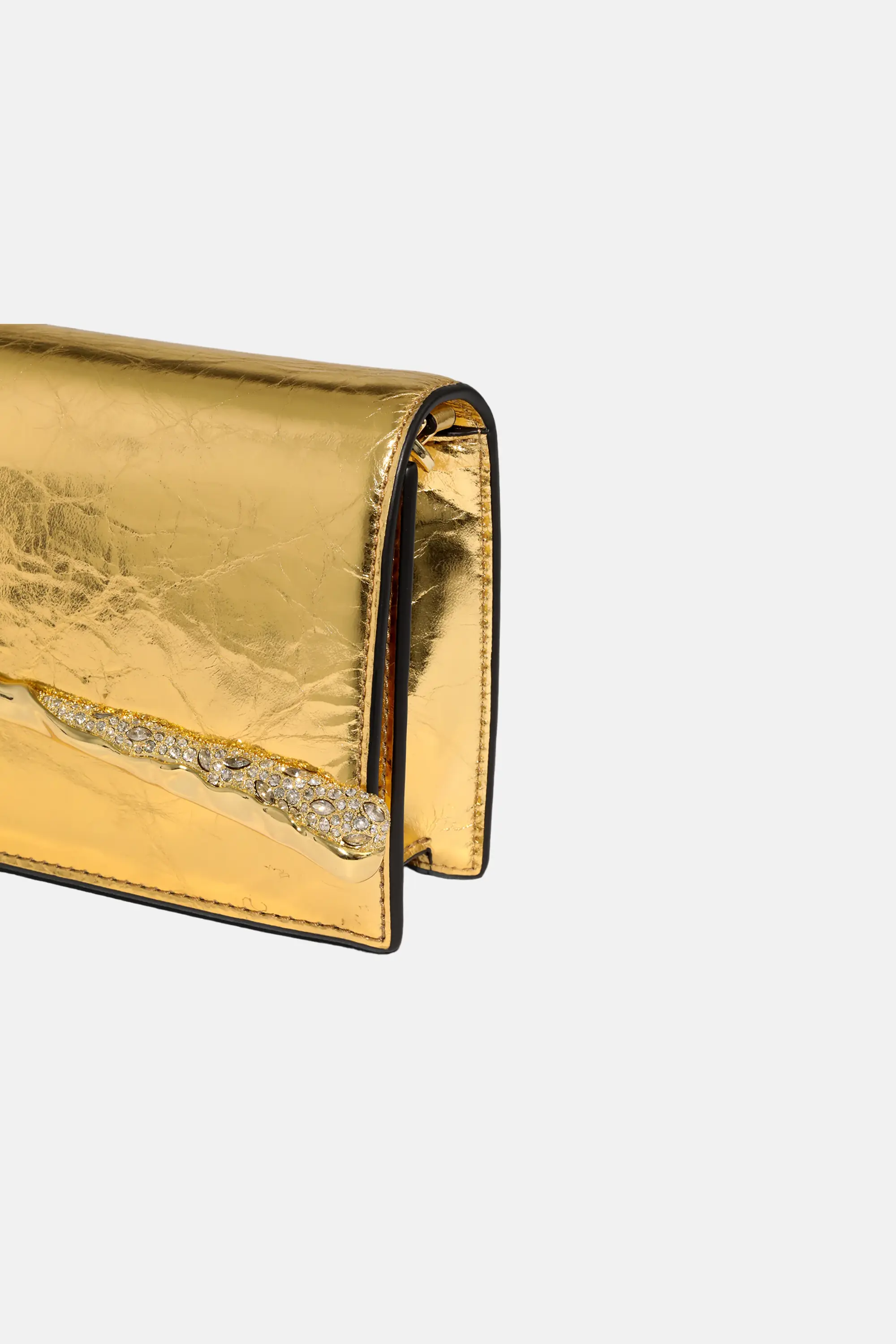 Gold Angular Convertible Crossbody - Image 3