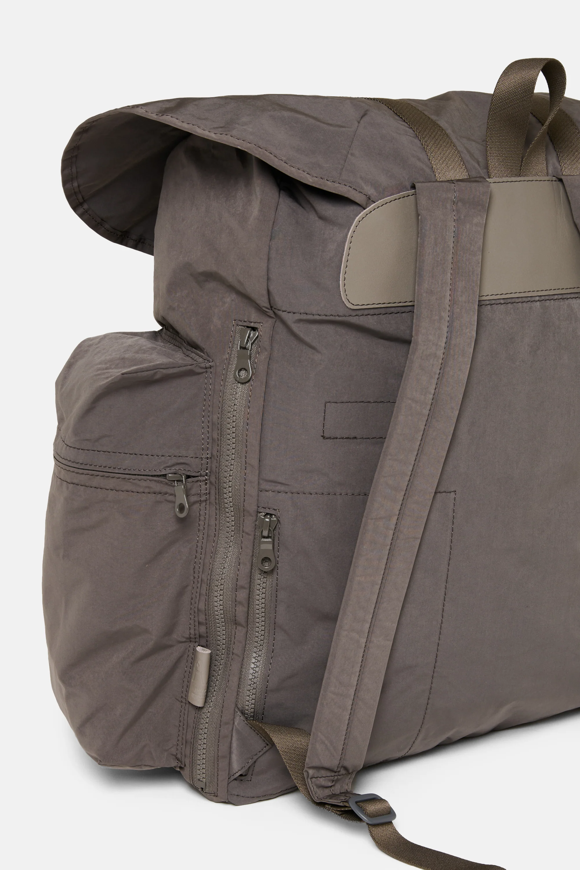 X Large Grey Gabardine Backpack - Image 3