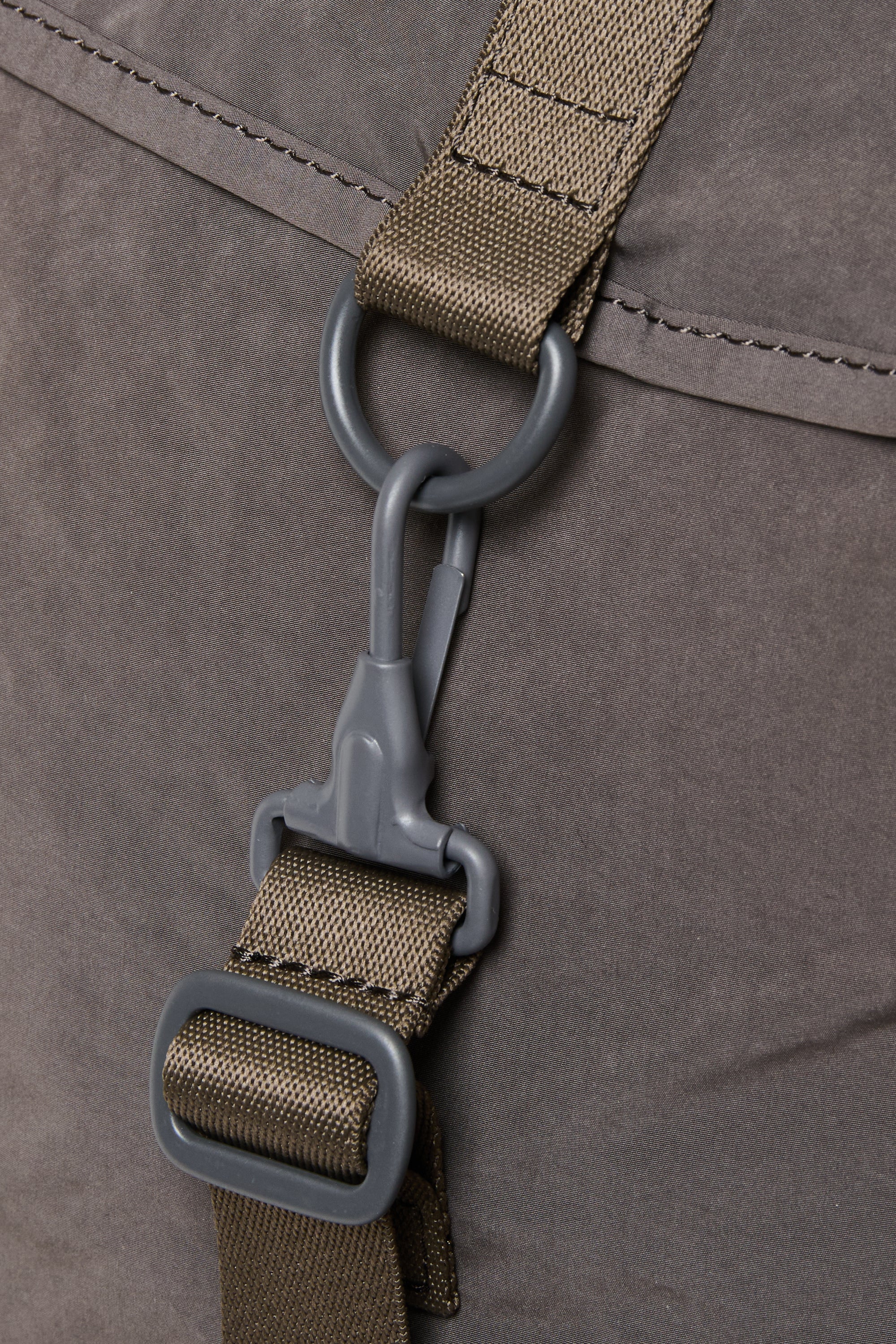 X Large Grey Gabardine Backpack - Image 5
