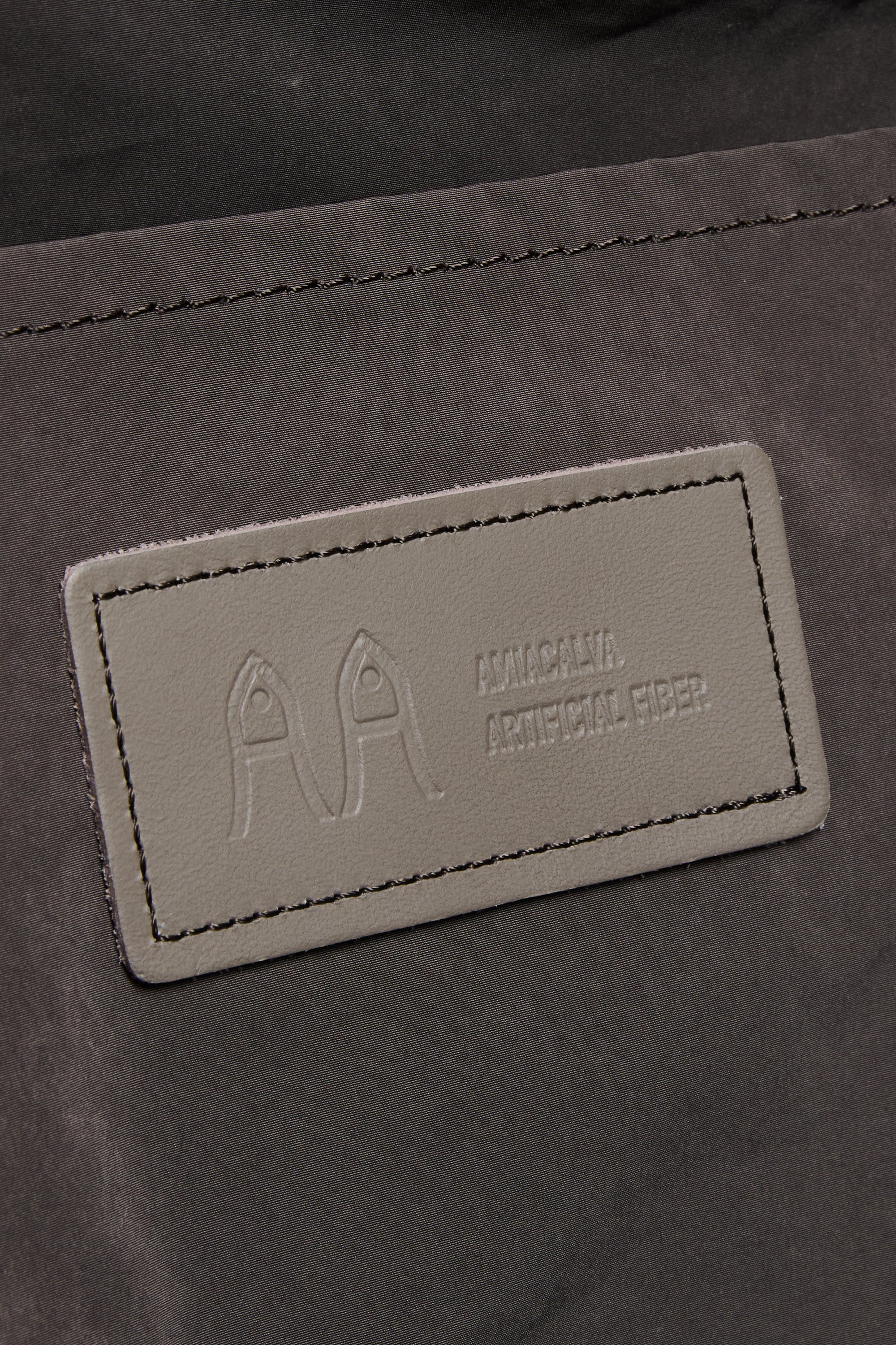 X Large Grey Gabardine Backpack - Image 8